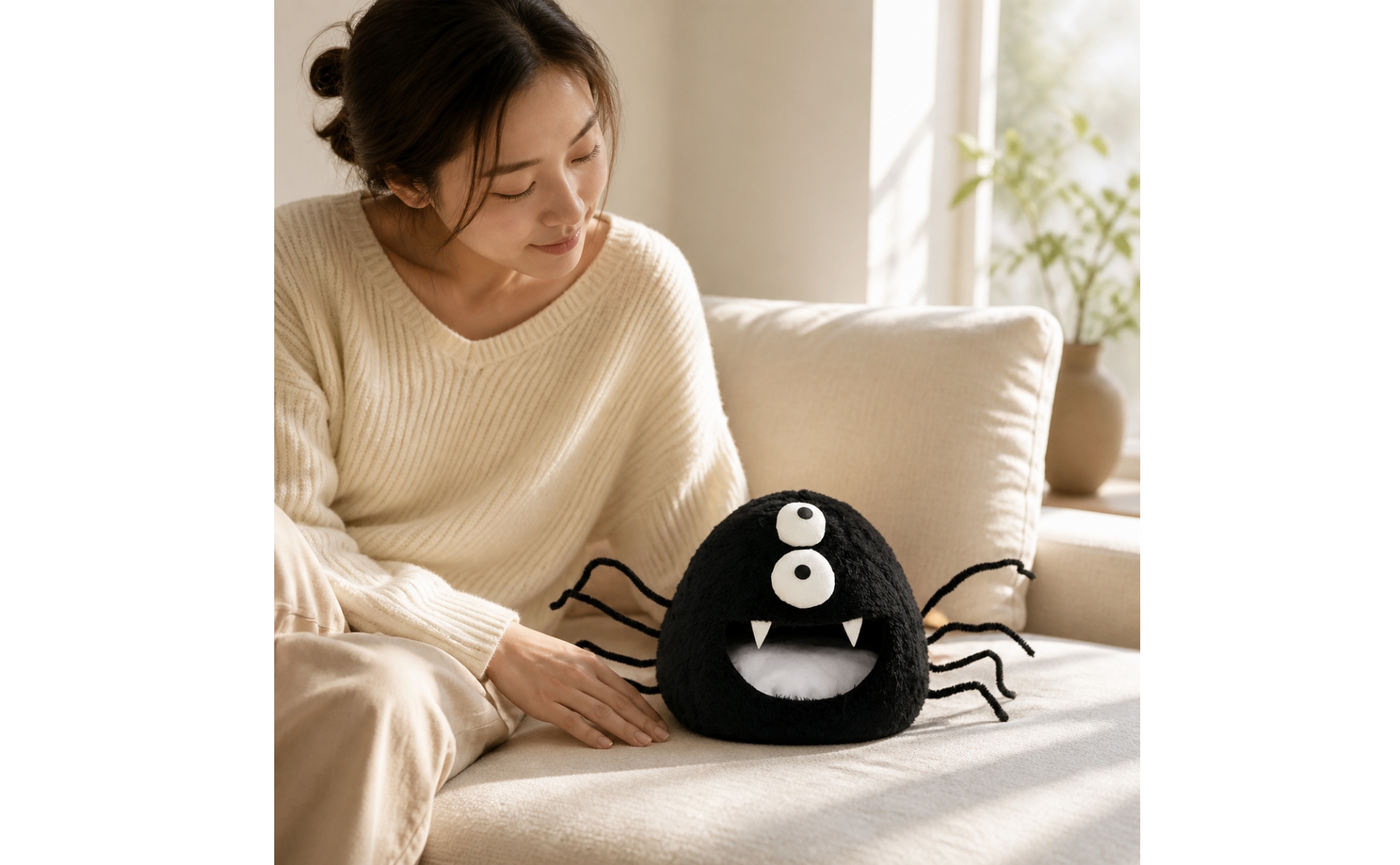 Maison de Hamster En Tissu Doux Utilisable toute l'année Fermé