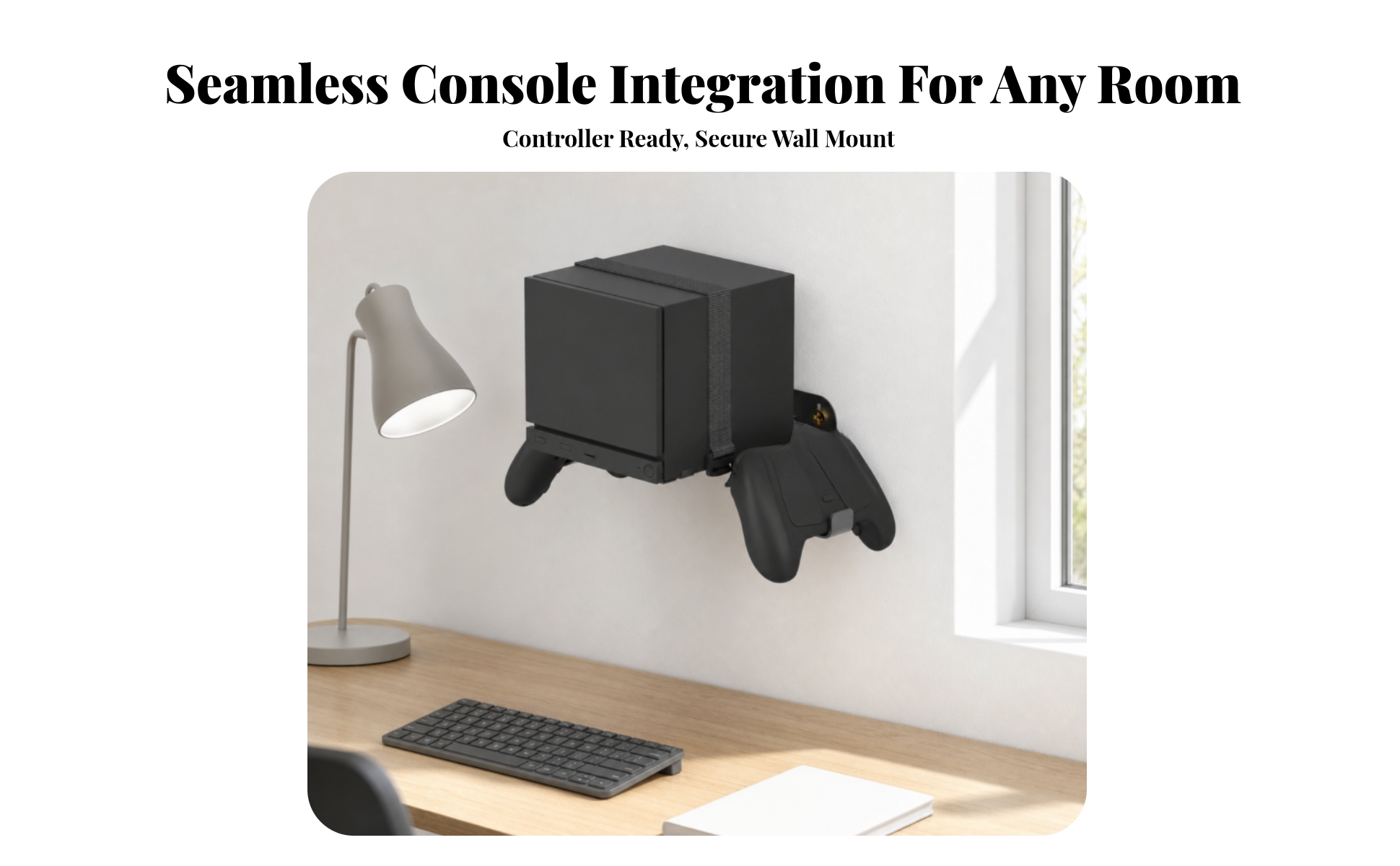 Steam Machine Wandhalterung mit Controller-Haltern Wandmontiert für Kleine Räume