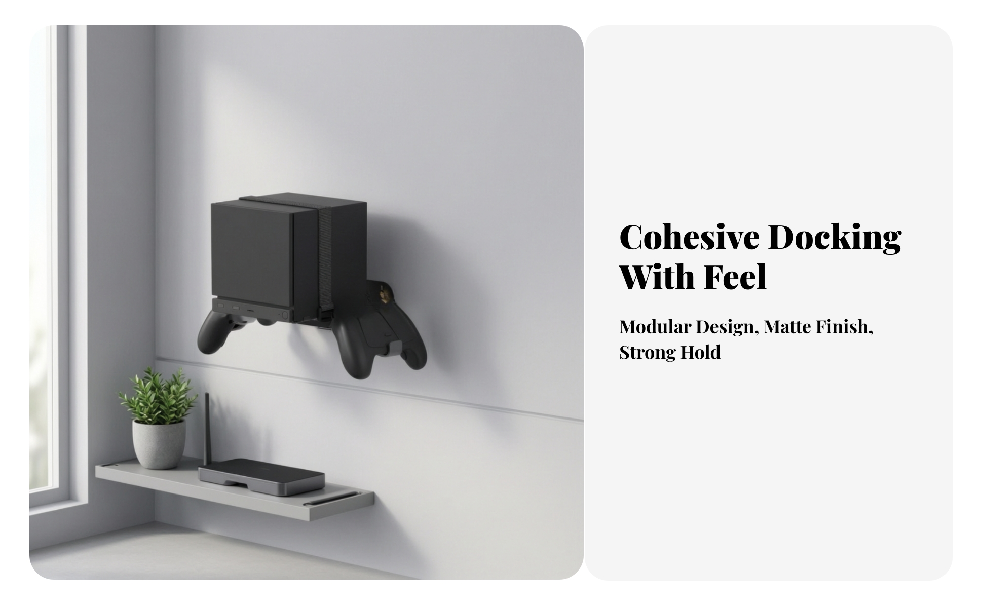 Steam Machine Wandhalterung mit Controller-Haltern Wandmontiert für Kleine Räume