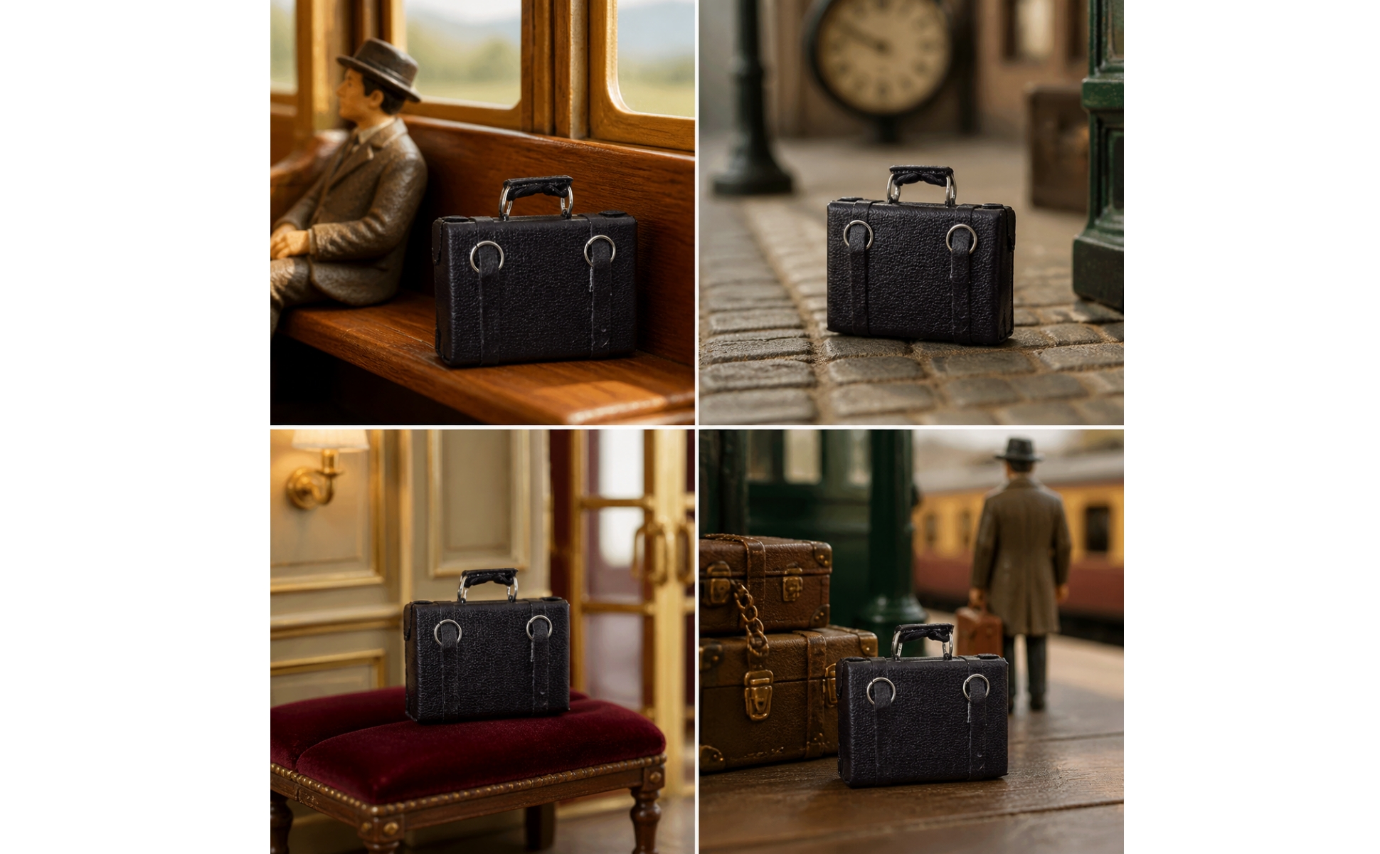 1:6 Scale Dollhouse Suitcase Detailed for Teens Aged 14 and up, Collectors