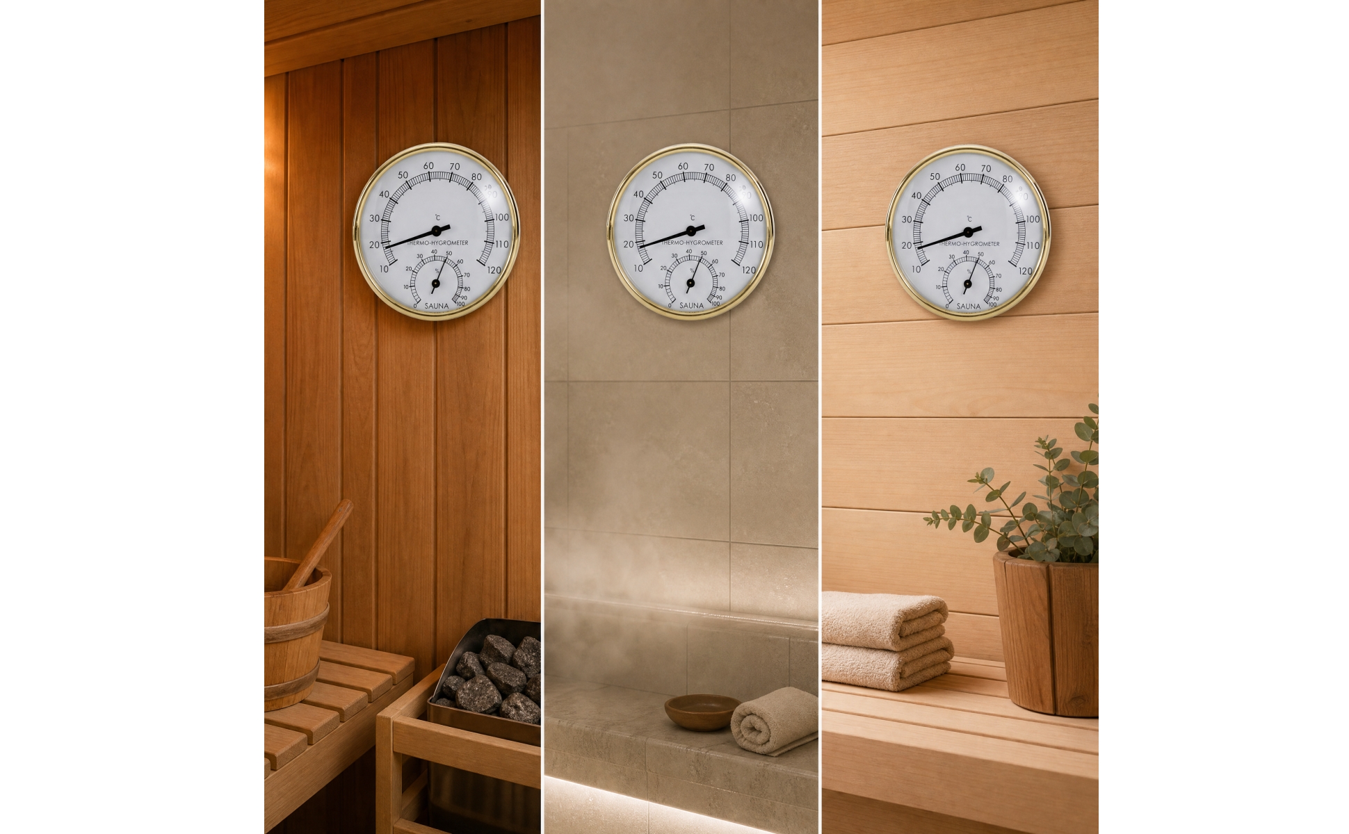 Measuring Instrument Non-Electric Analog Sauna temperatureHygrometer