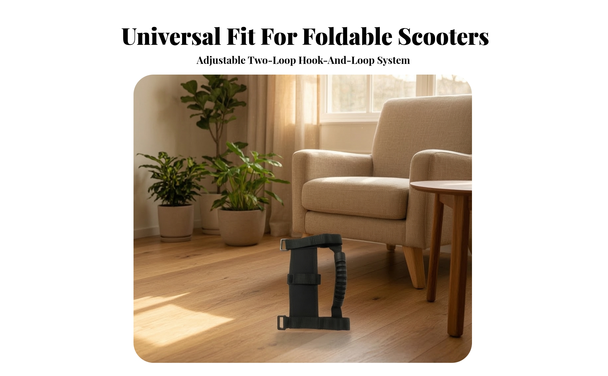 Electric Scooter Hand-Carry Strap Secure for Transport, Commuting