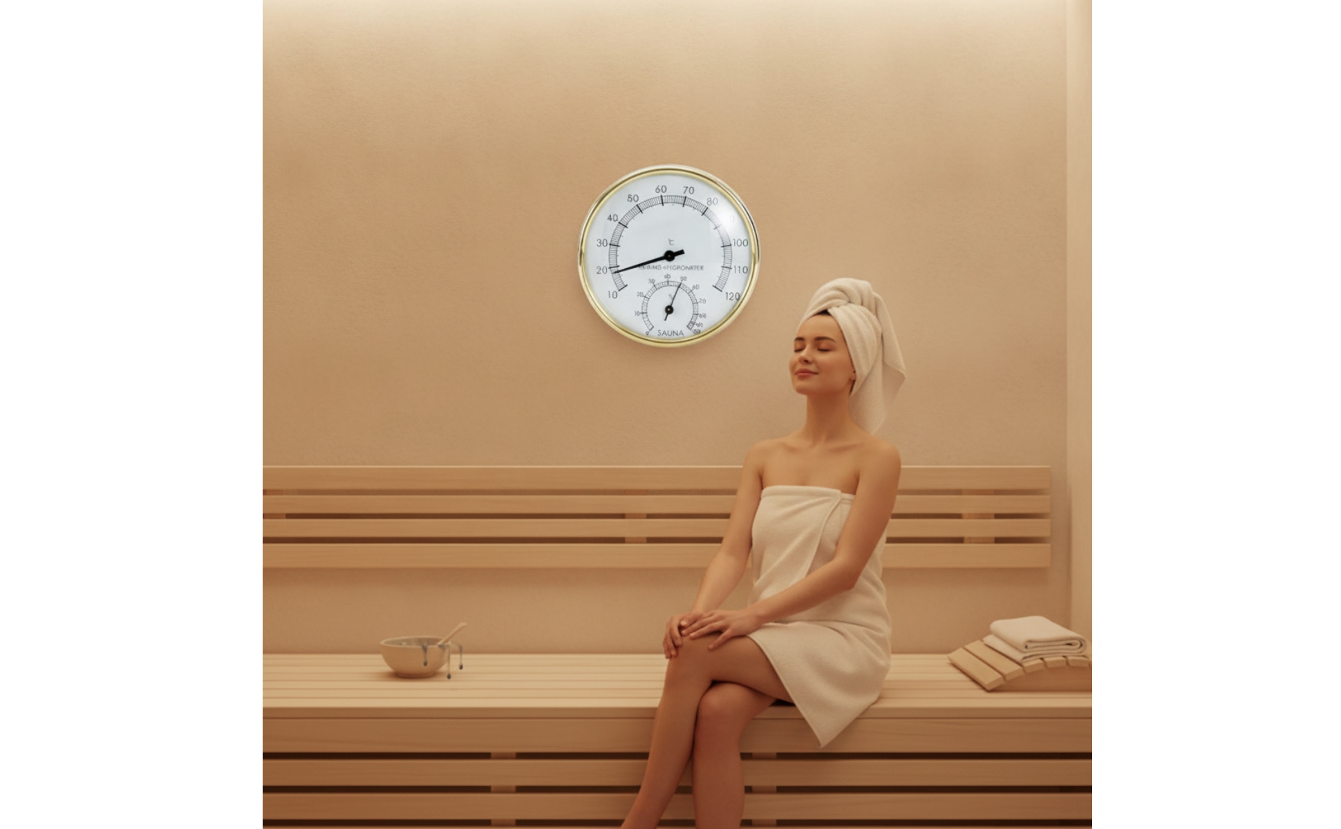 Measuring Instrument Non-Electric Analog Sauna temperatureHygrometer