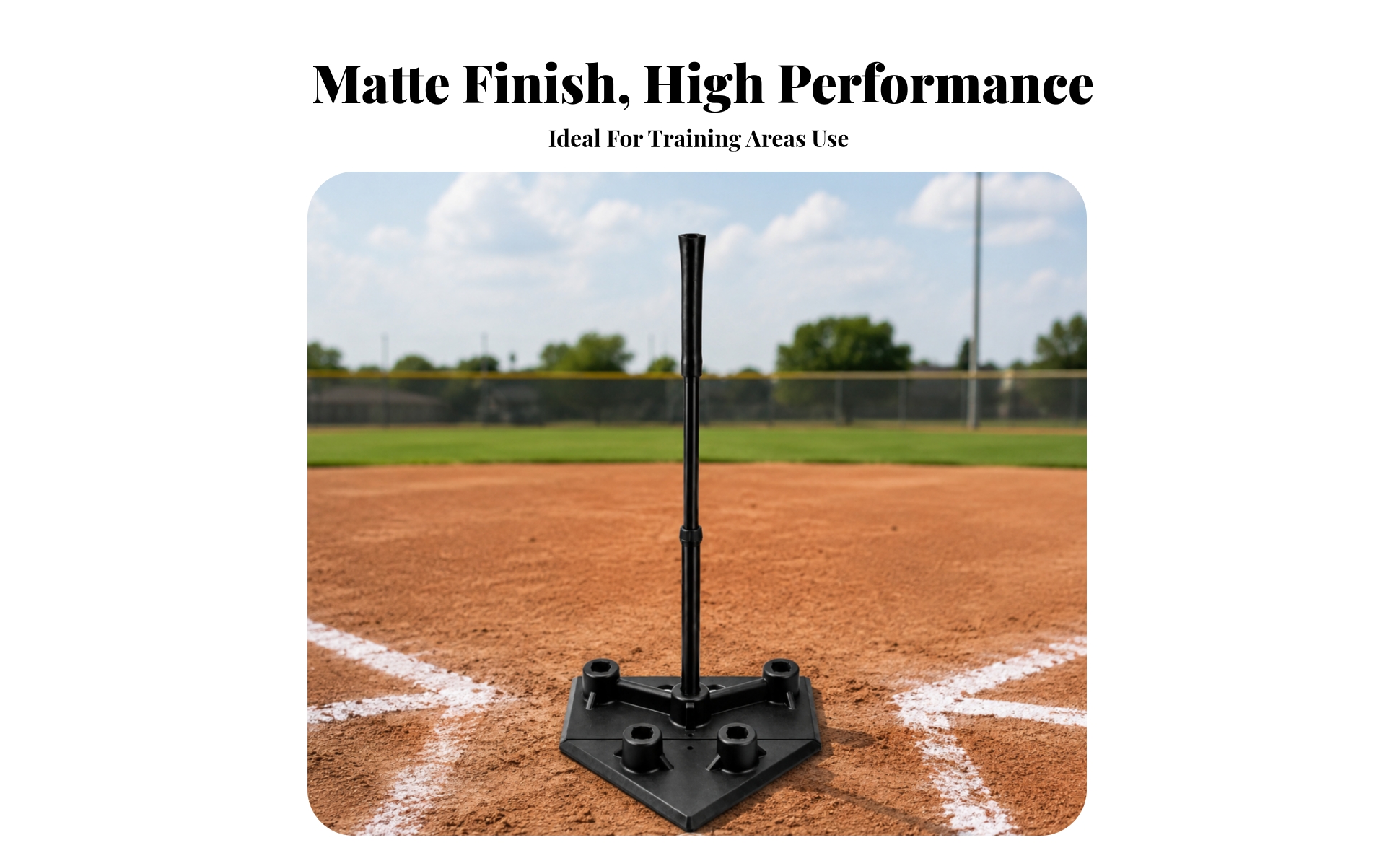 Baseball Tee Height-Adjustable Softball Tee Portable for Backyard, Coaches