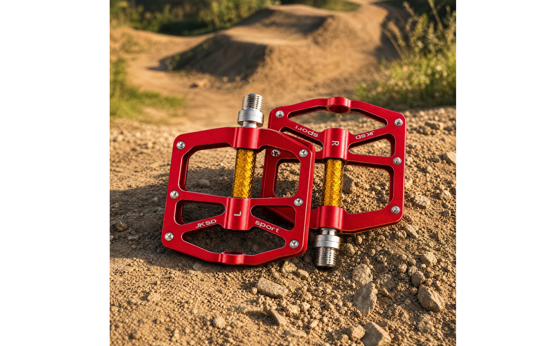 Aluminum Alloy Cycle Platform Pedals Grippy for Everyday Commuting