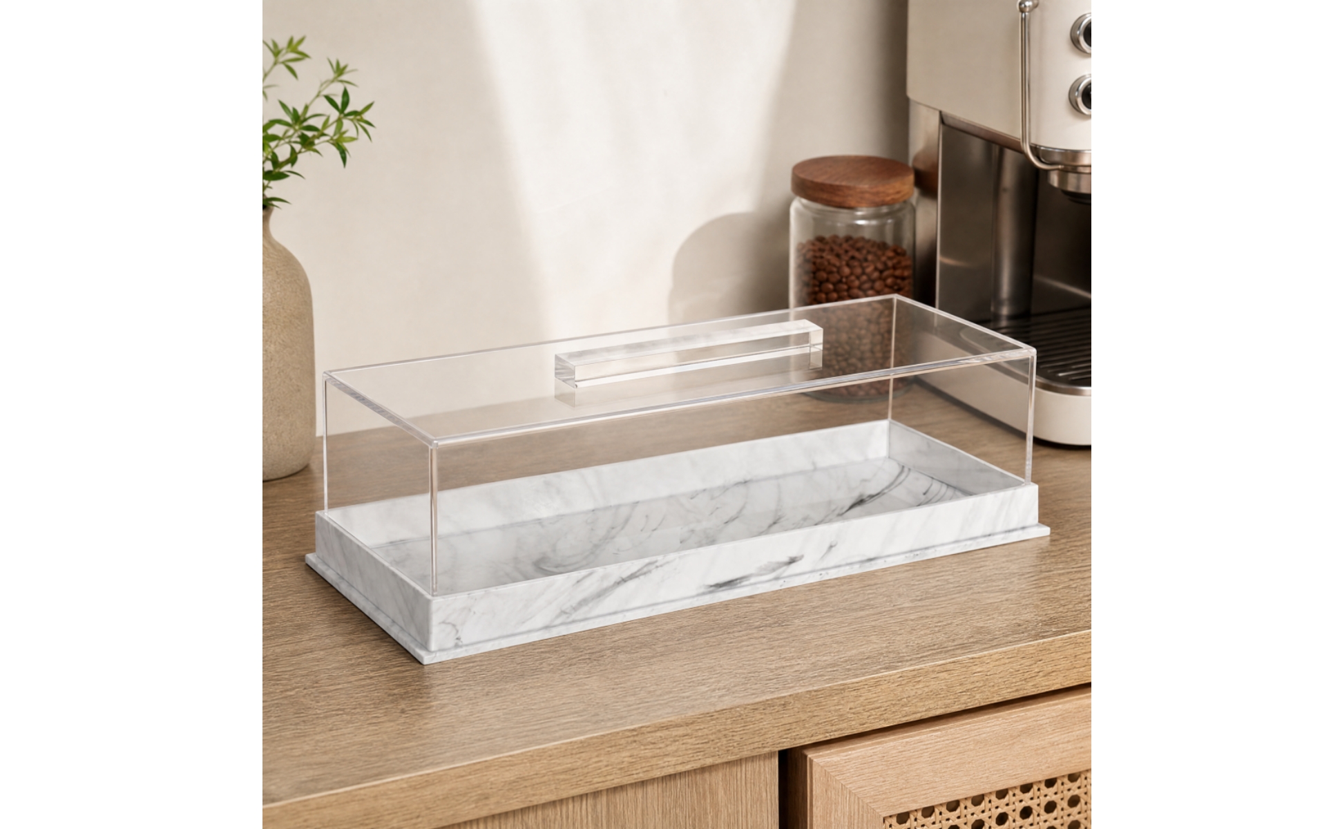 Acrylic Bread and Dessert Display Box Transparent for Bakery Displays, Bakeries