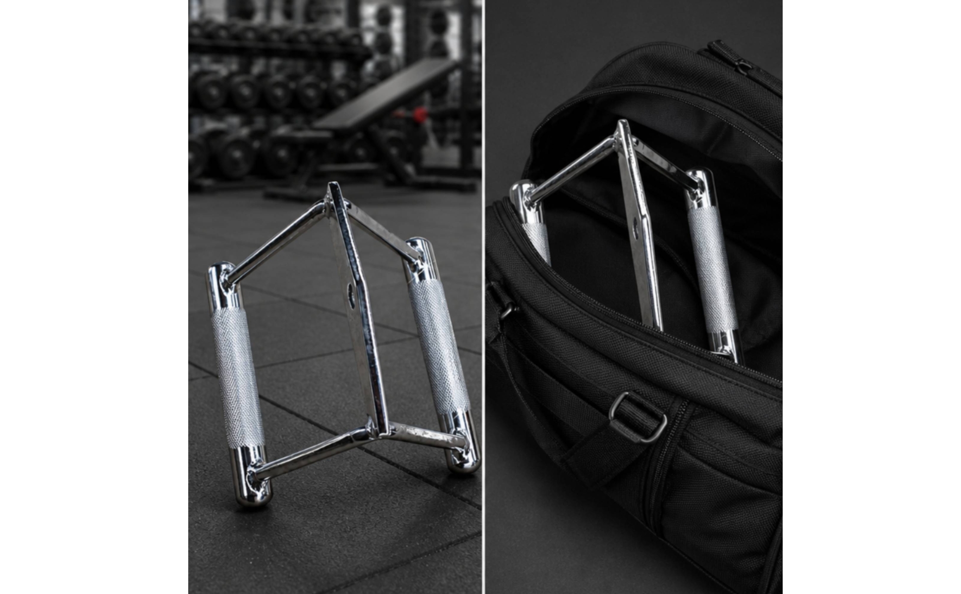 Gym Handle Non-Slip Saddle-Style Cable Machine Handle Rust-Resistant