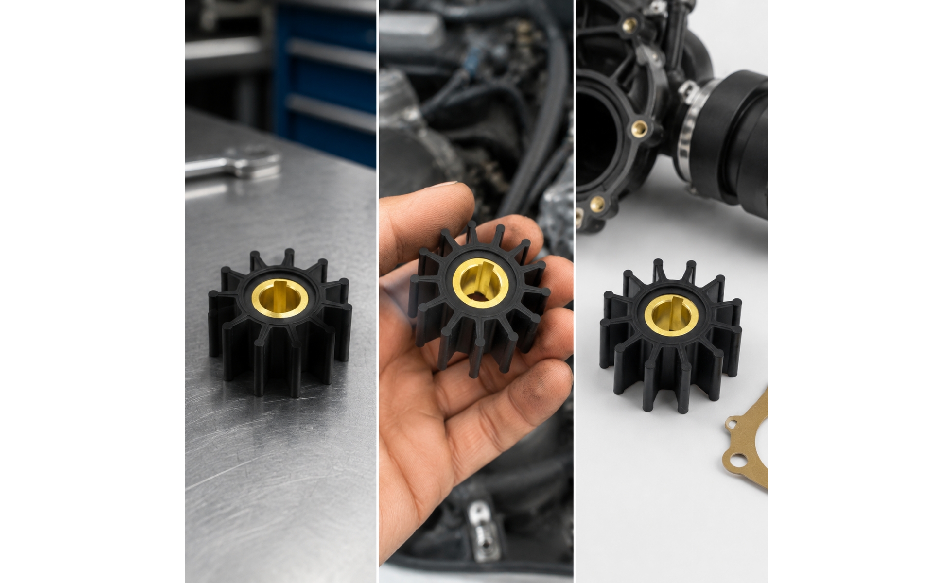 Pump Part Marine Water Pump Impeller for Engine Cooling System Repair