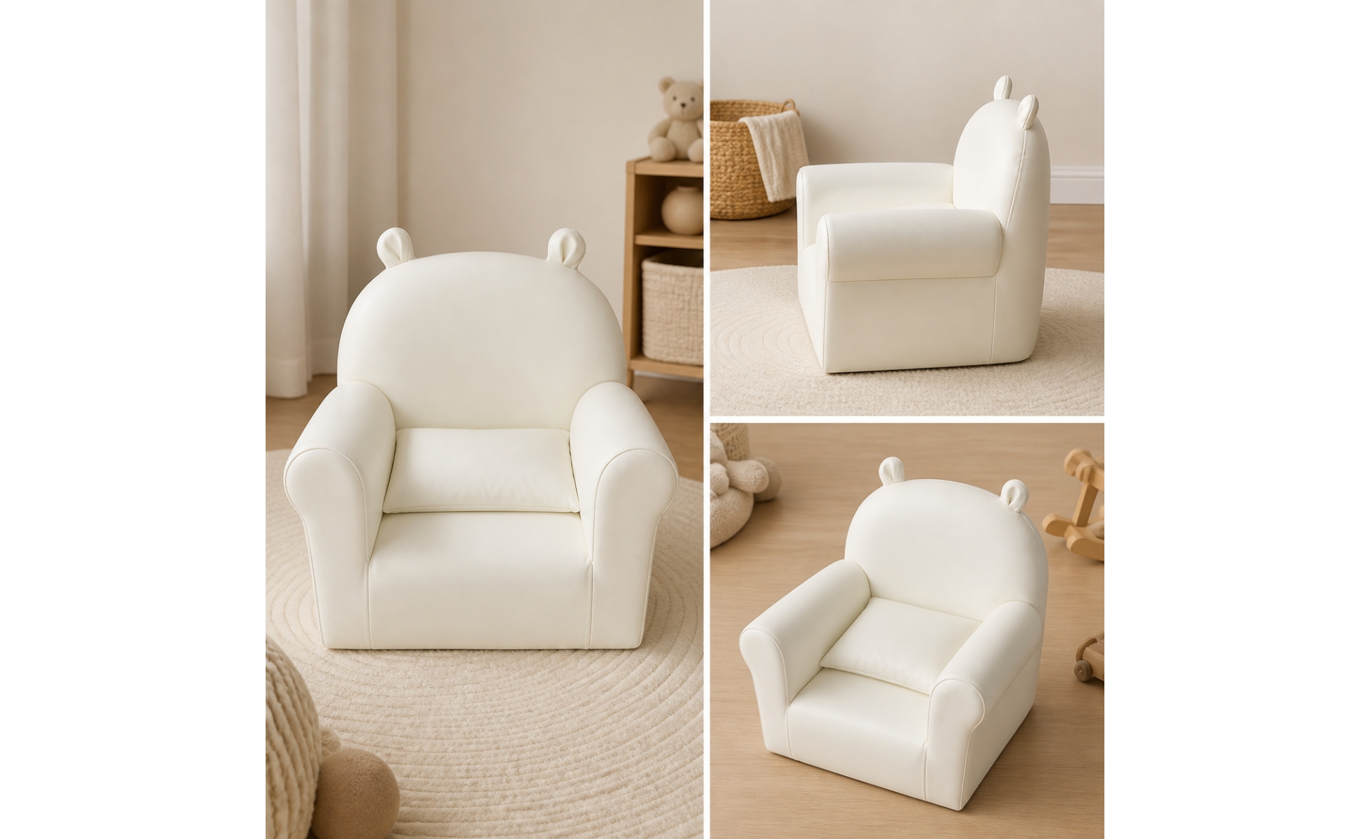 Children's Sofa Chair High-Density Sponge Baby Armchair with Pillow Soft