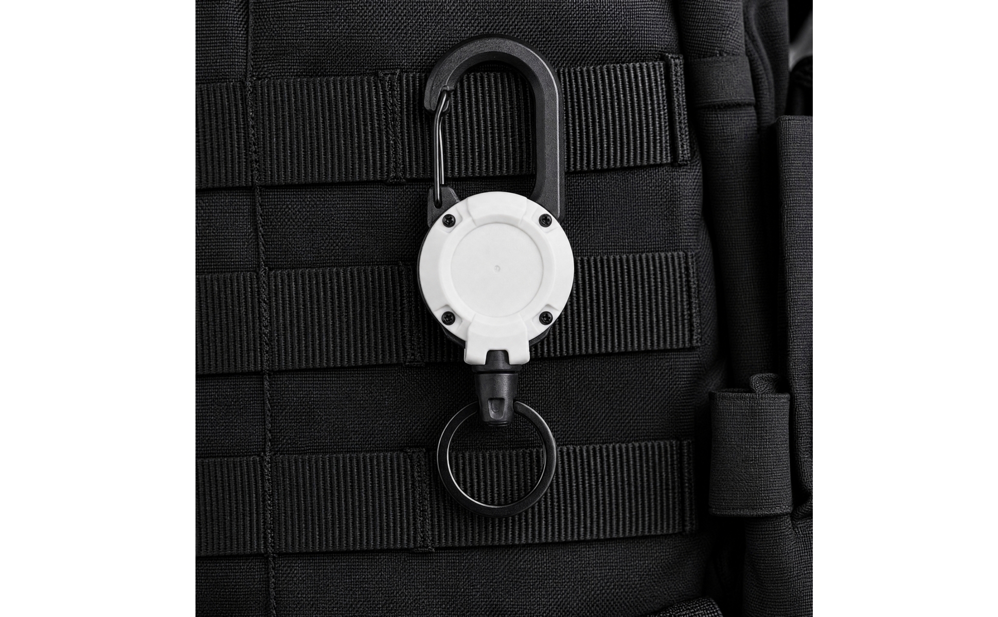 Retractable Keychain with Carabiner Lightweight Retractable Keychain Compact