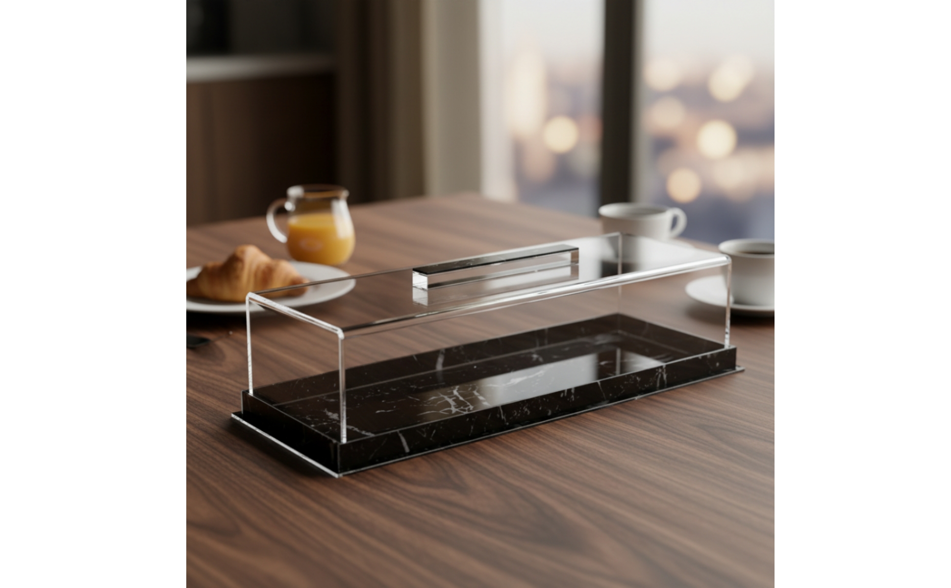Acrylic Bread and Dessert Display Box Transparent for Bakery Displays, Bakeries
