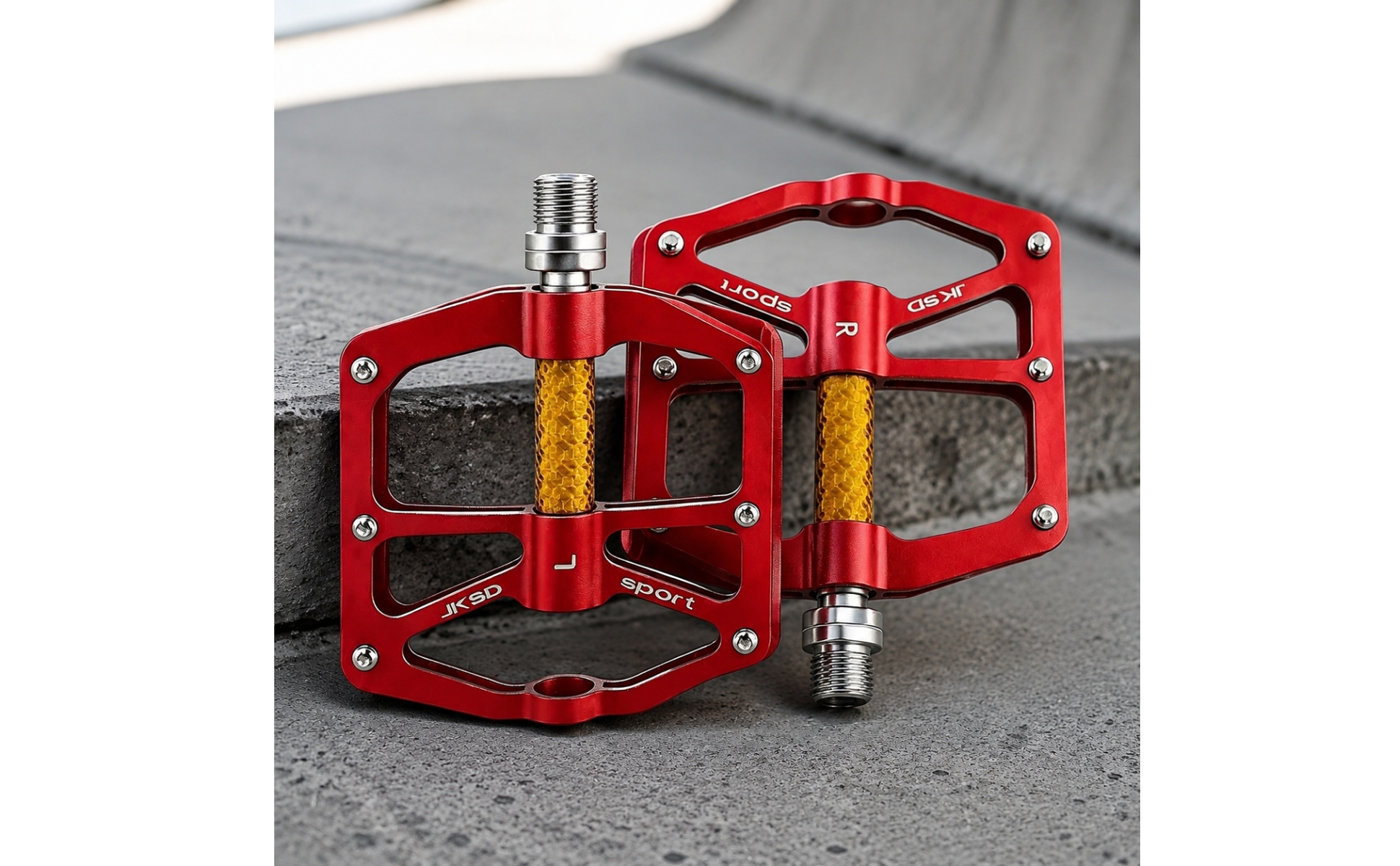 Aluminum Alloy Cycle Platform Pedals Grippy for Everyday Commuting