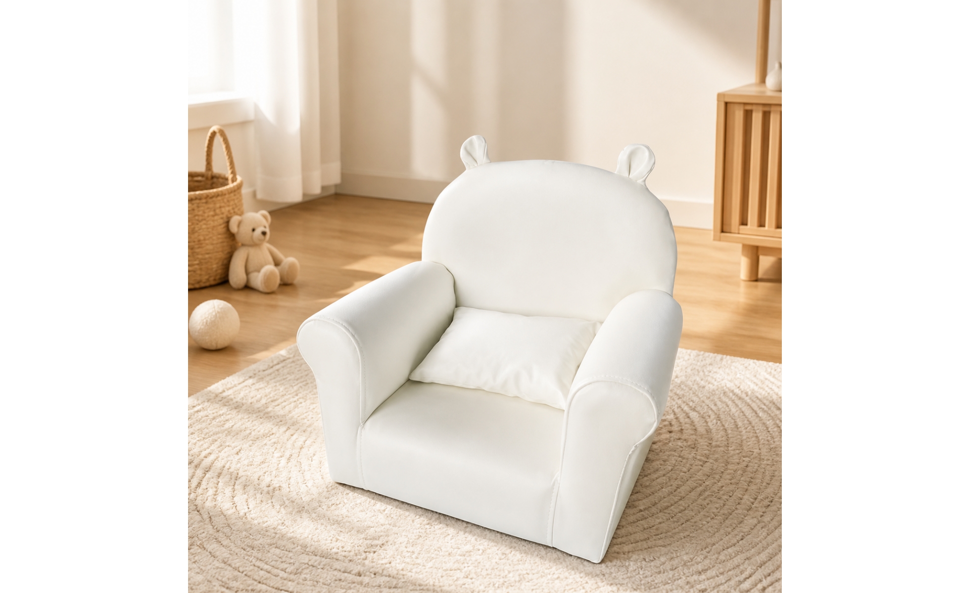 Children's Sofa Chair High-Density Sponge Baby Armchair with Pillow Soft