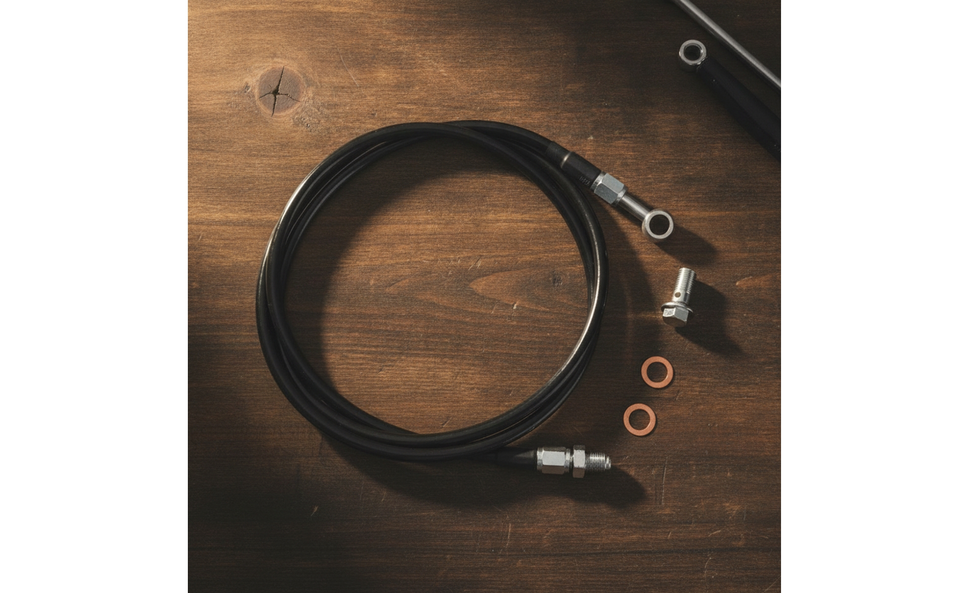 Clutch Line with Bolt and Copper Washers Flexible Replacement Clutch Line