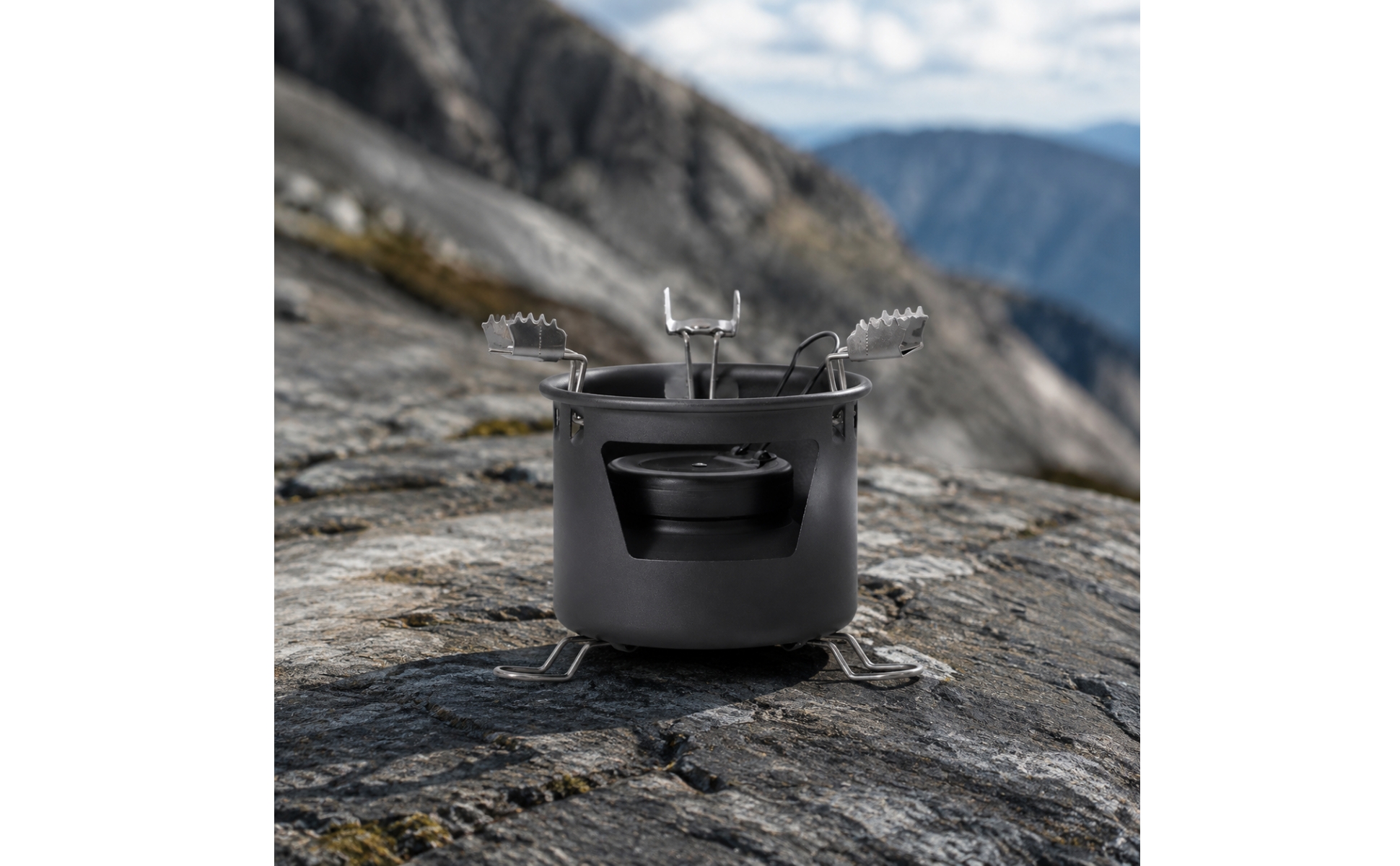 Split-Type Liquid Cooker Windproof Foldable Cooker with Windscreen