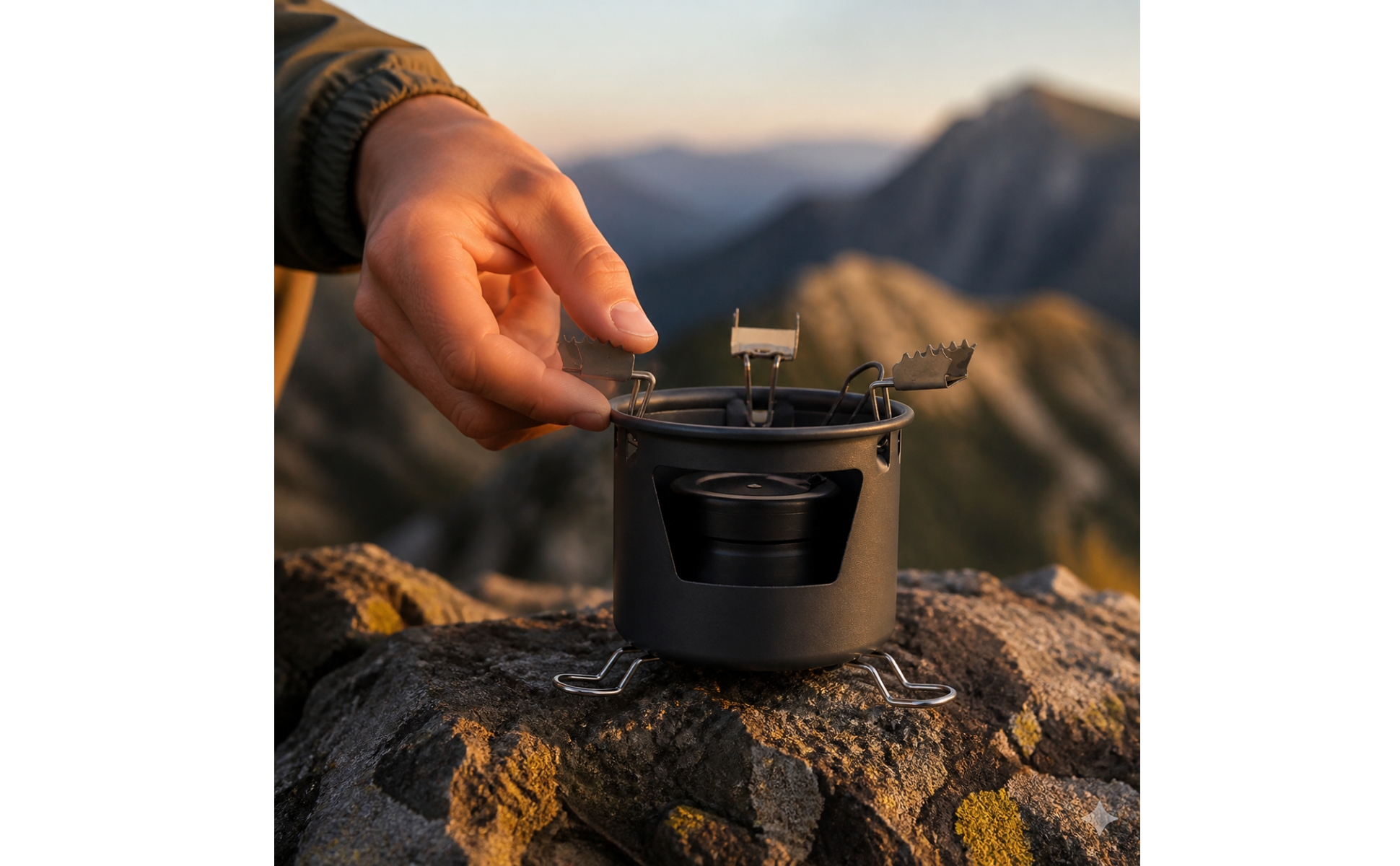 Split-Type Liquid Cooker Windproof Foldable Cooker with Windscreen