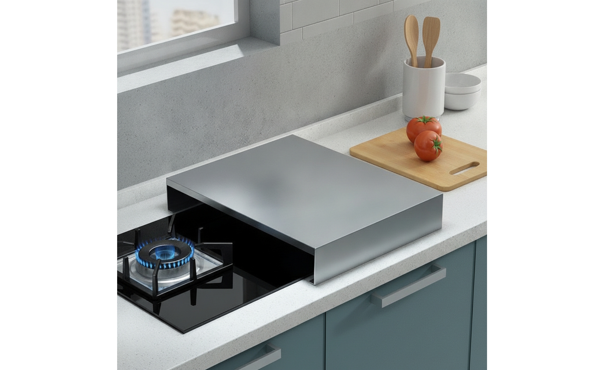 Stovetop Cover No Installation Required Freestanding Stainless Steel Cooktop