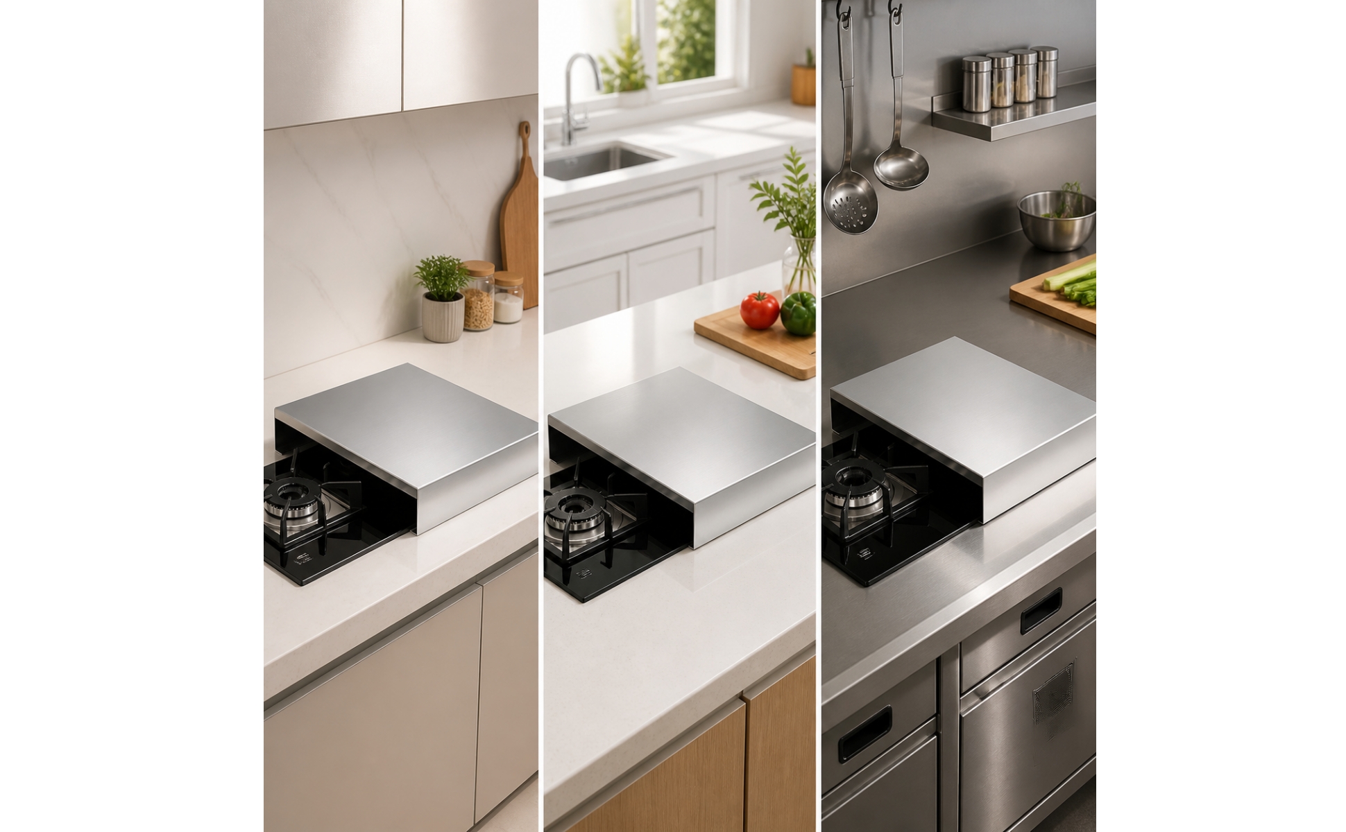Stovetop Cover No Installation Required Freestanding Stainless Steel Cooktop