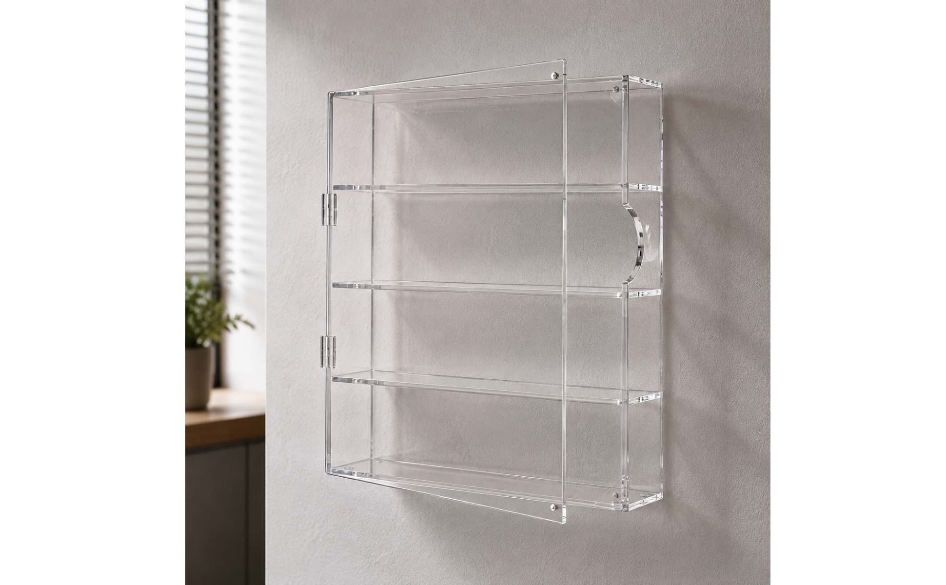 Dust-Proof Collectible Figure Display Cabinet Dustproof for Hobby Rooms, Offices