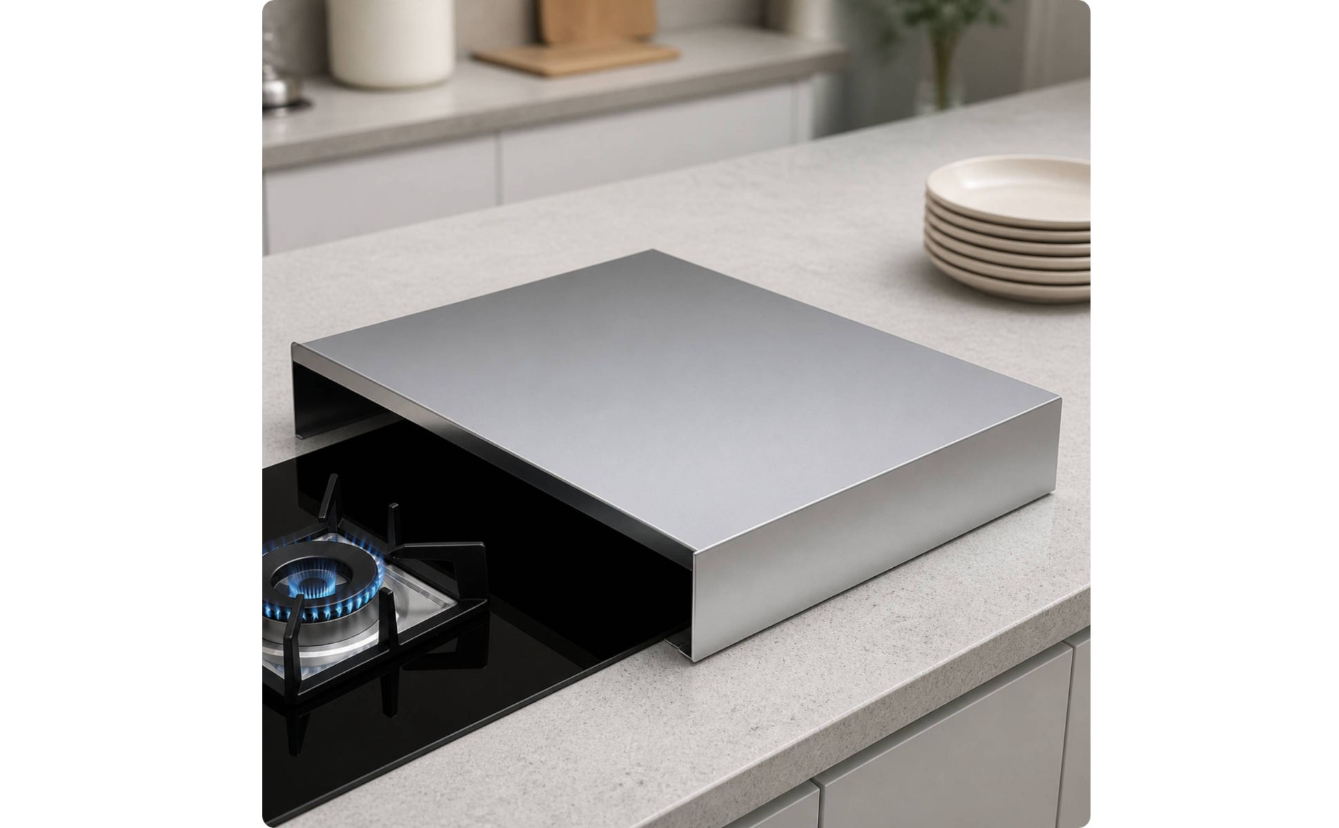 Stovetop Cover No Installation Required Freestanding Stainless Steel Cooktop