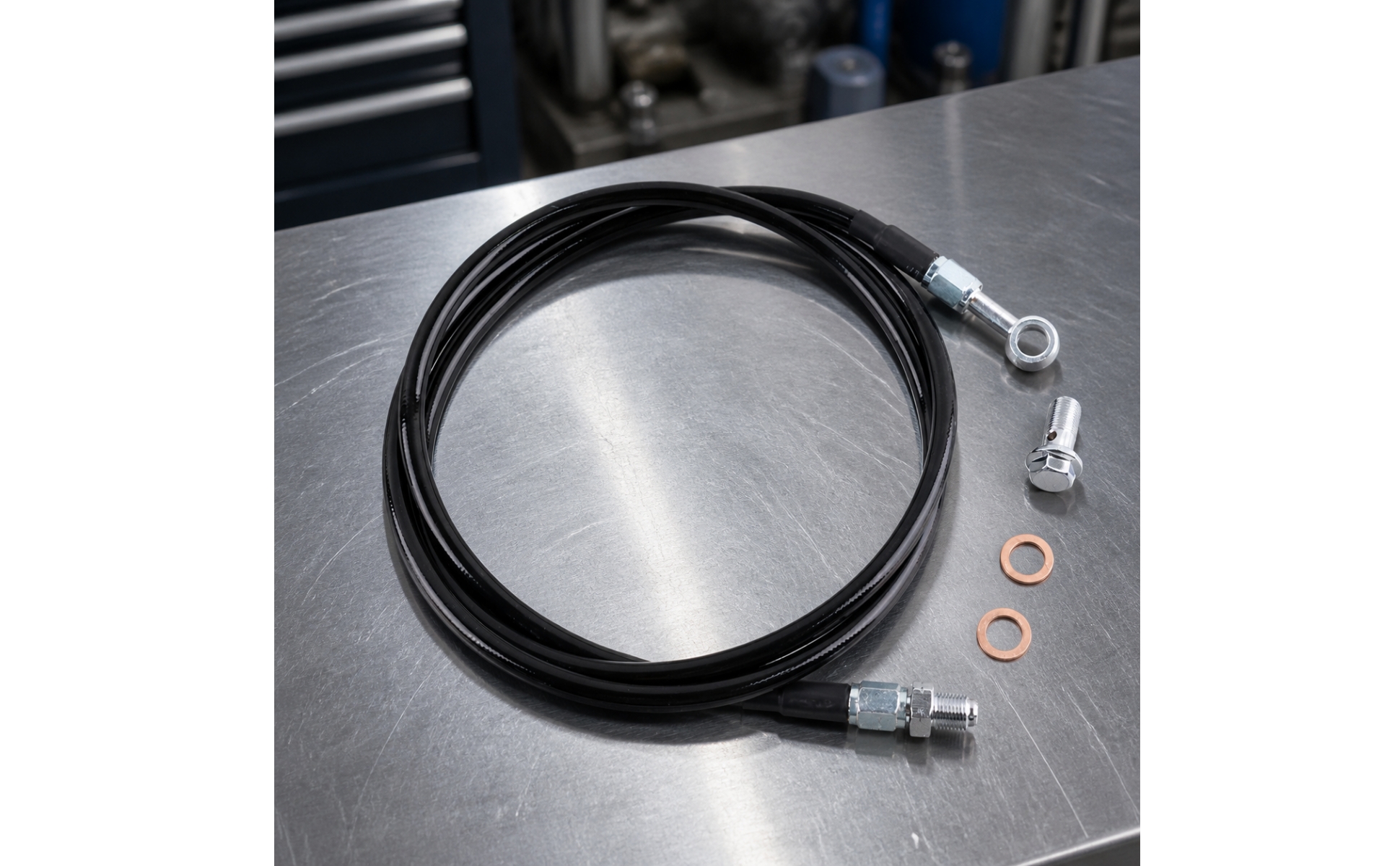 Clutch Line with Bolt and Copper Washers Flexible Replacement Clutch Line