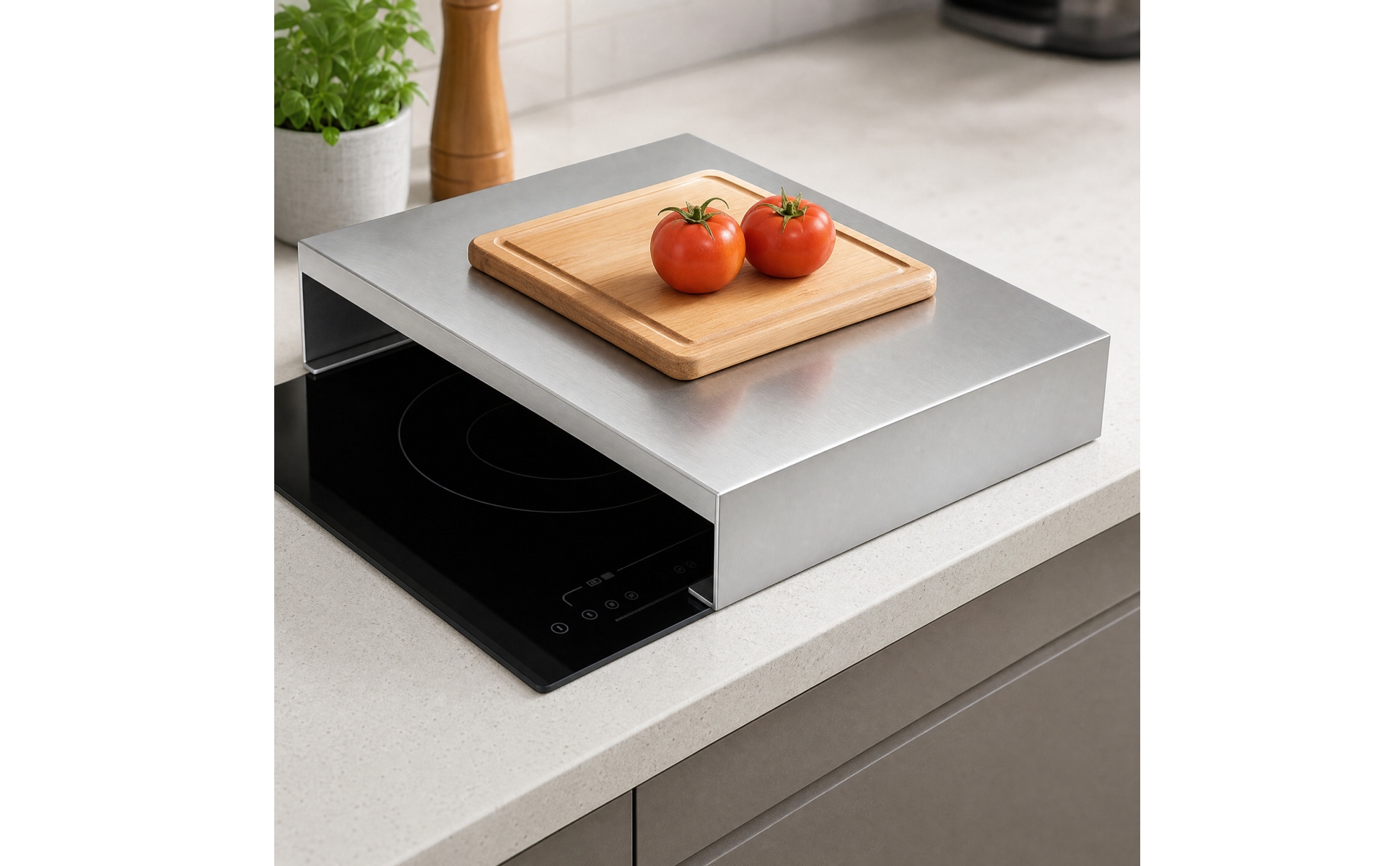 Stovetop Cover No Installation Required Freestanding Stainless Steel Cooktop