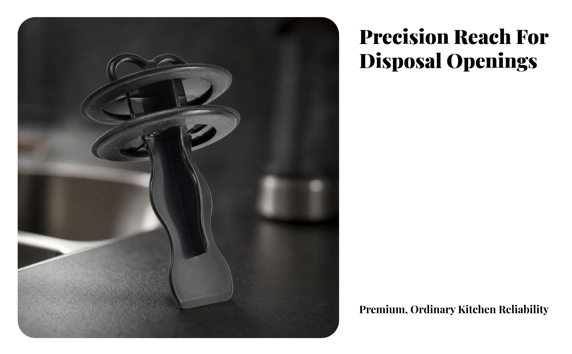 Garbage Disposal Pusher Universal Fit Food Waste Disposer Pusher Easy-to-Clean