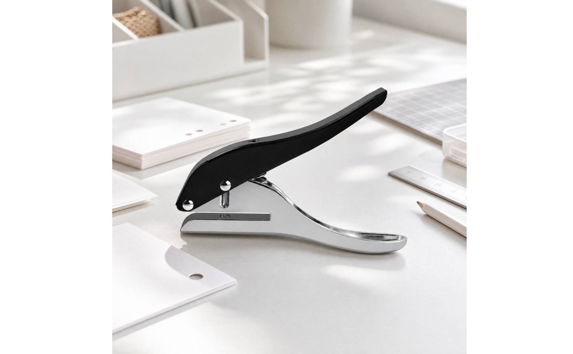 Single-Hole Paper Punch Compact Manual Single-Hole Punch Portable for Crafters