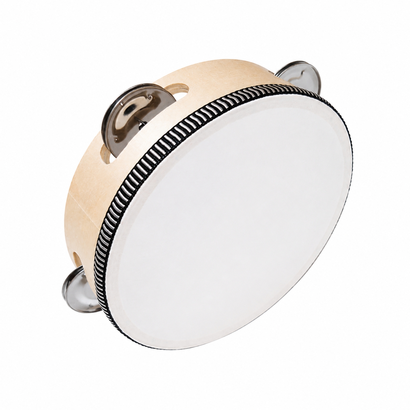 Tambourine with Metal Cymbals Easy to Play Tambourine Compact for Music