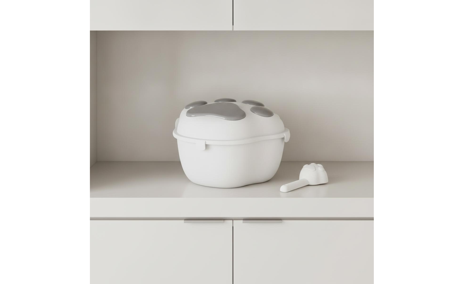 PP Pet Food Storage Bin Moisture-Resistant Pet Food Bin with Scoop Easy to Clean