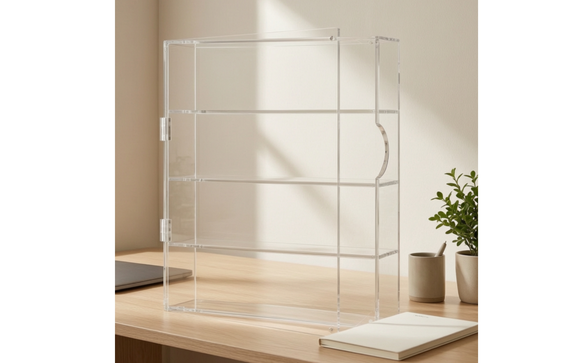 Dust-Proof Collectible Figure Display Cabinet Dustproof for Hobby Rooms, Offices