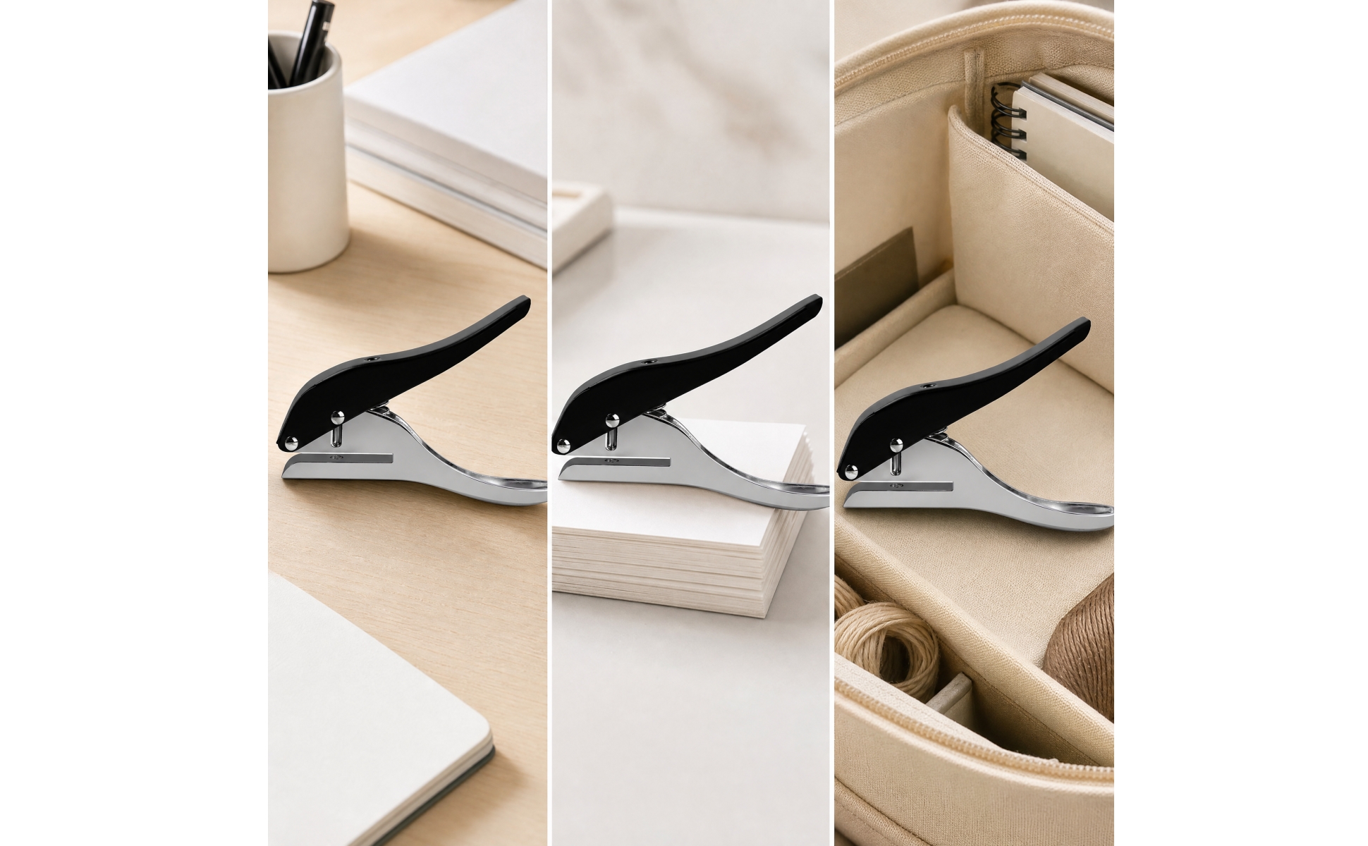 Single-Hole Paper Punch Compact Manual Single-Hole Punch Portable for Crafters