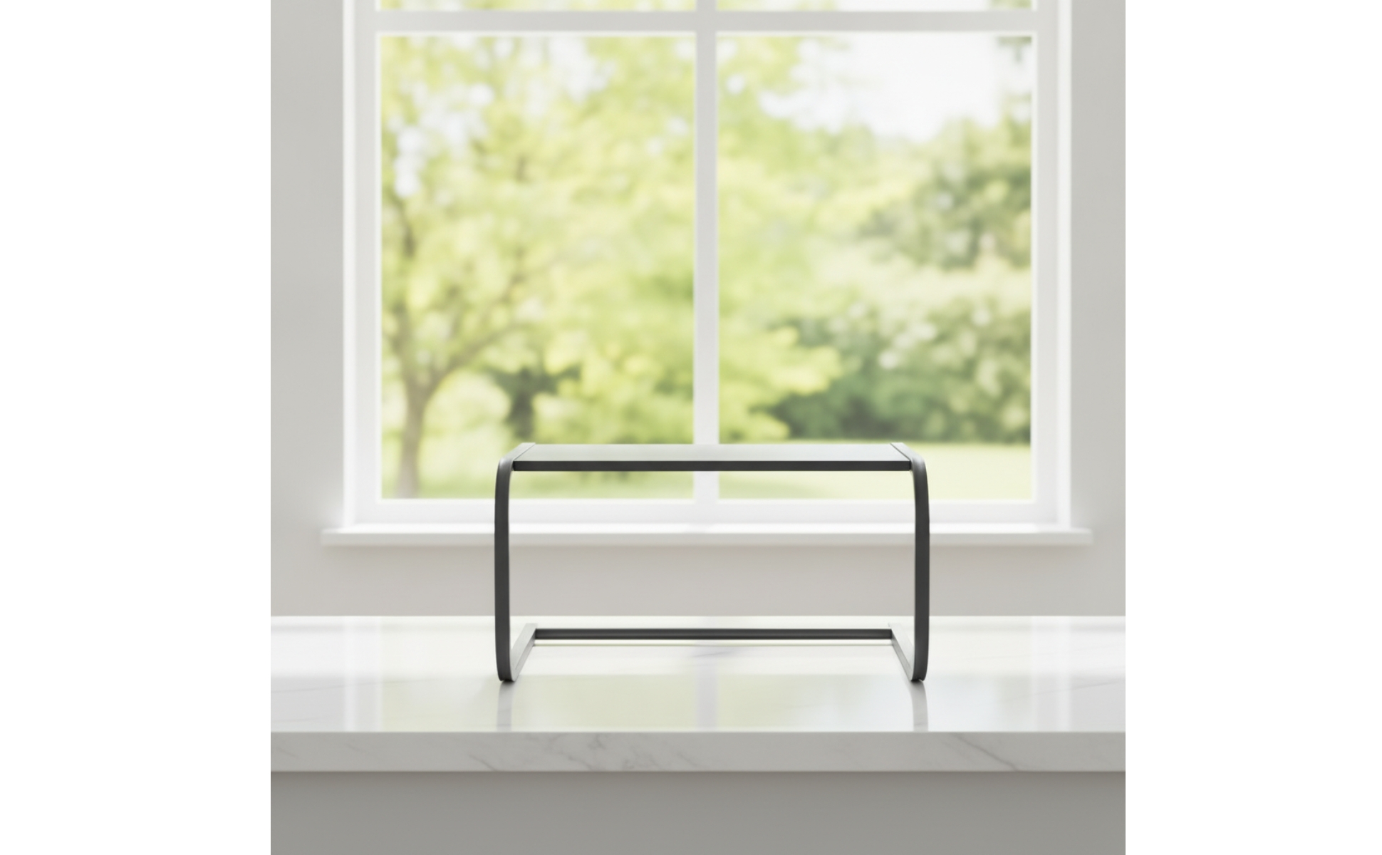 U-Shaped Kitchen Countertop Storage Rack Compact for Apartments, Utility Areas