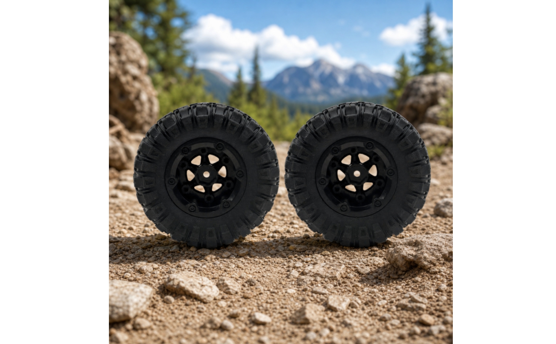 Trail RC Wheel and Drivetrain Kit DIY for Workshop Repairs, Trail Driving