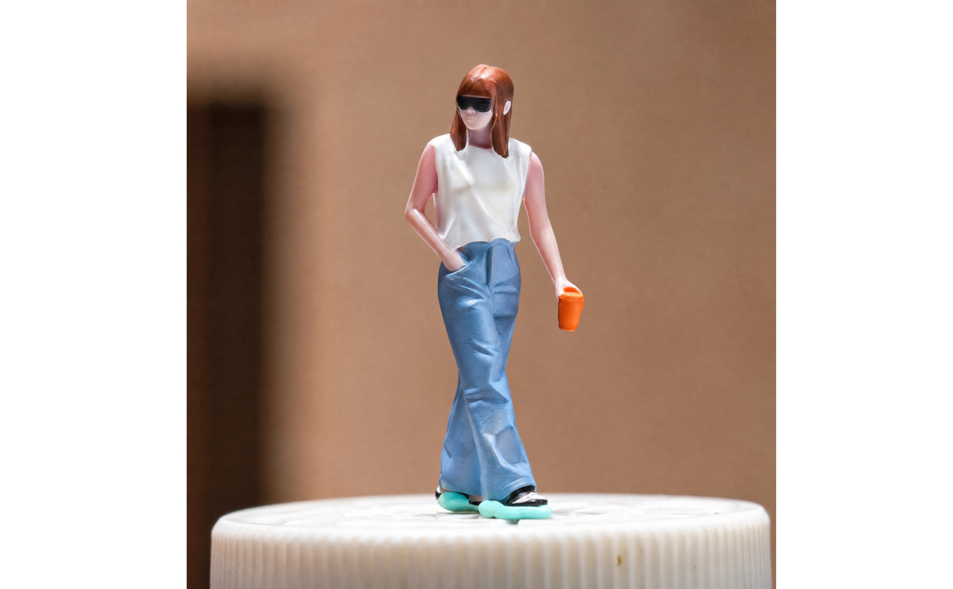 1/64 Scale Resin Miniature Figurines Semi-Handmade for Dioramas