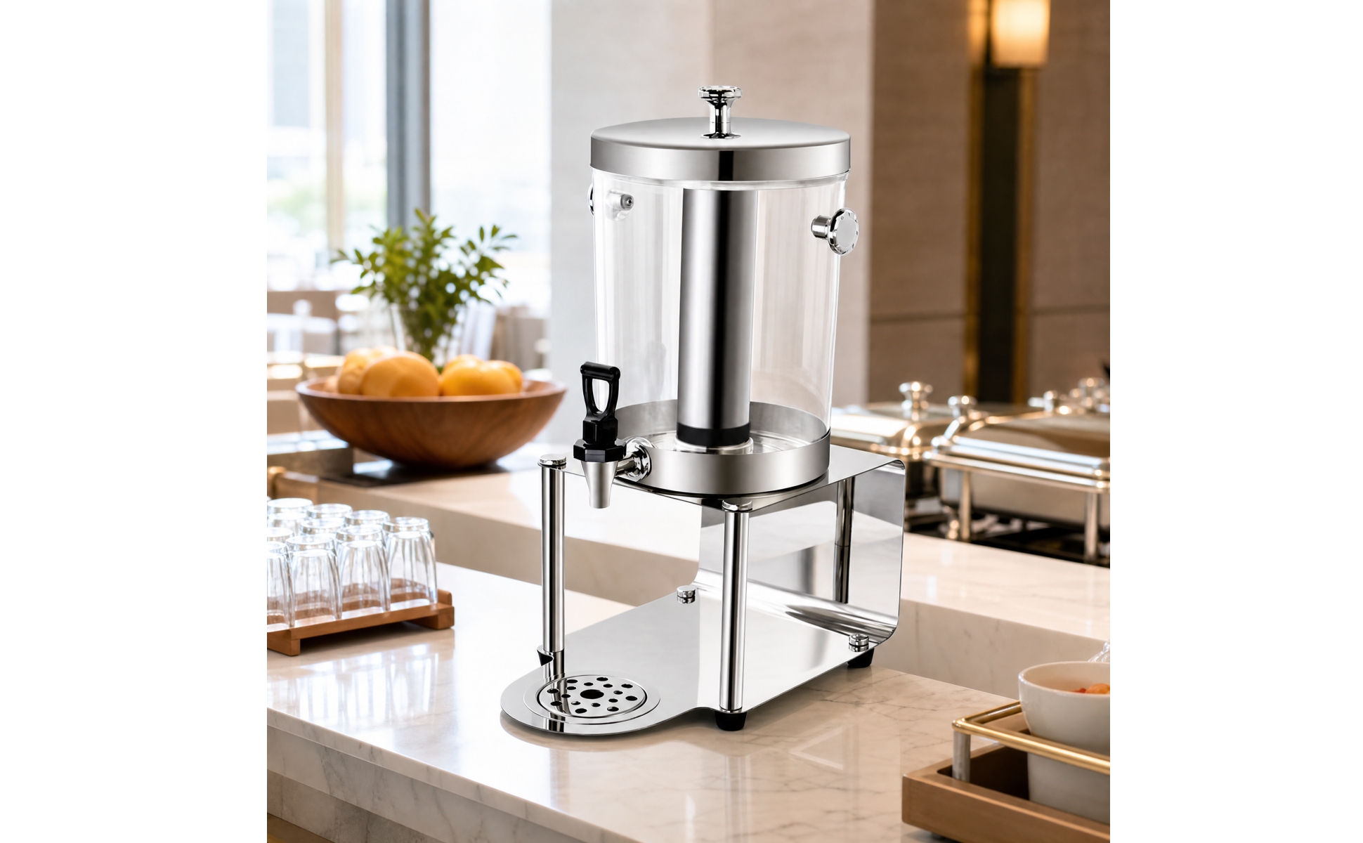 Stainless Steel Beverage Dispenser Commercial for Banquets, Weddings, Caterers