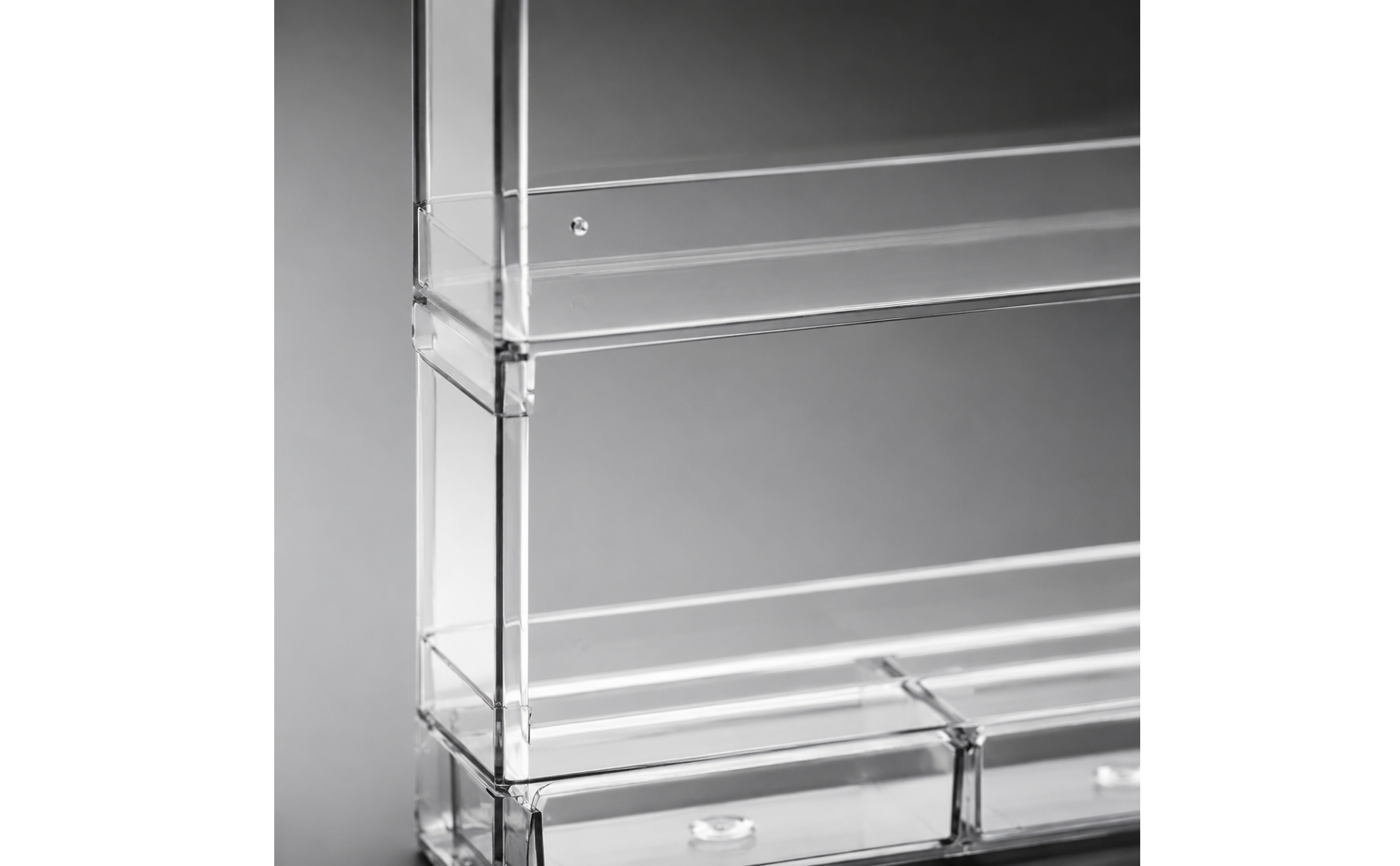 Clear Acrylic Storage Rack Space Saving for Vanity Countertop Organization