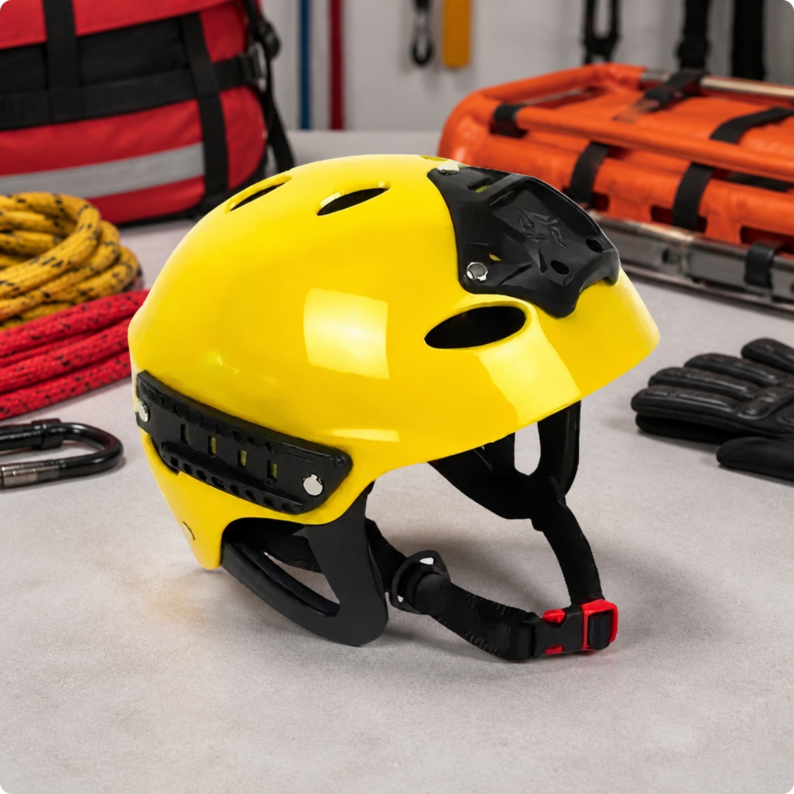 Abs-Helm mit Ohrschutz vielseitig einsetzbar für Wassersport, Kajakfahren
