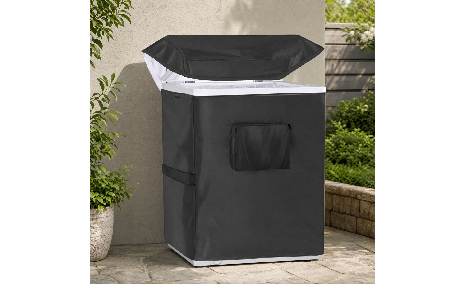 Chest Freezer Cover Water-Resistant for Outdoor Storage, Basement