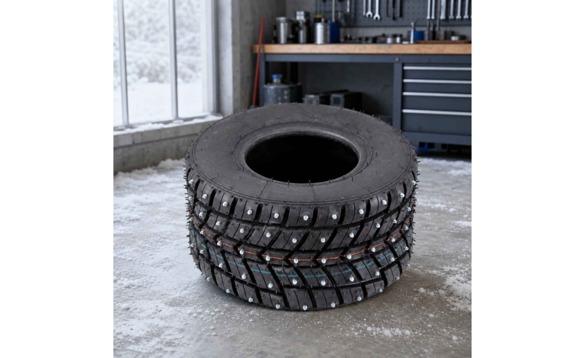 Snow Tire Anti-Slip Kart Snow Tire Directional Grip for Winter Karting