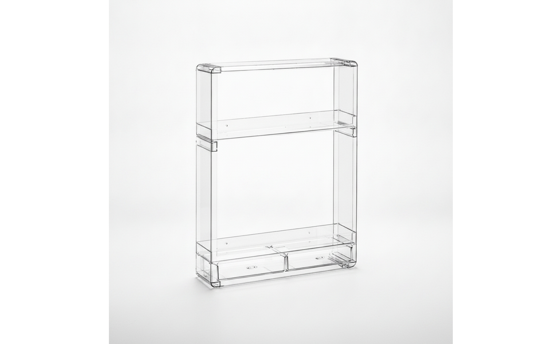 Clear Acrylic Storage Rack Space Saving for Vanity Countertop Organization