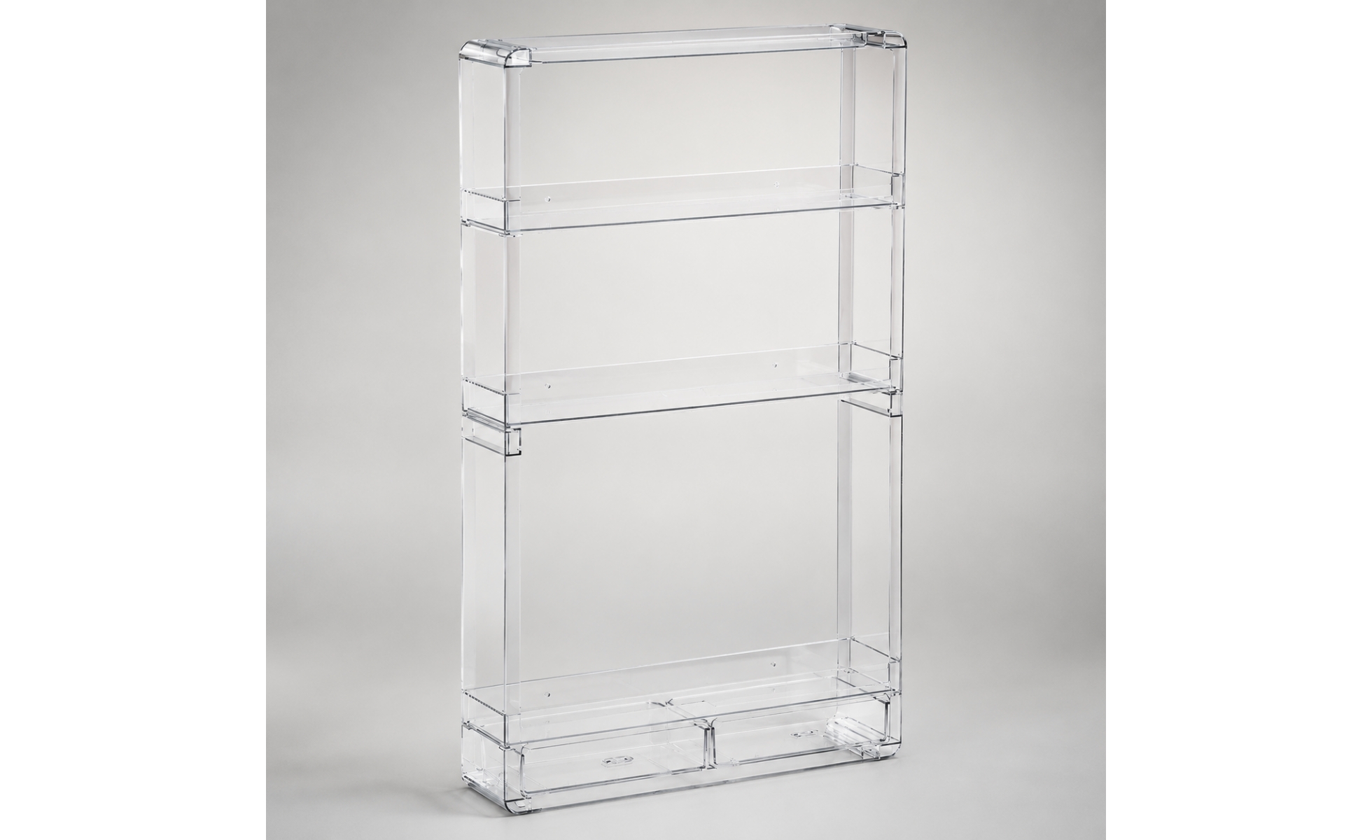 Clear Acrylic Storage Rack Space Saving for Vanity Countertop Organization