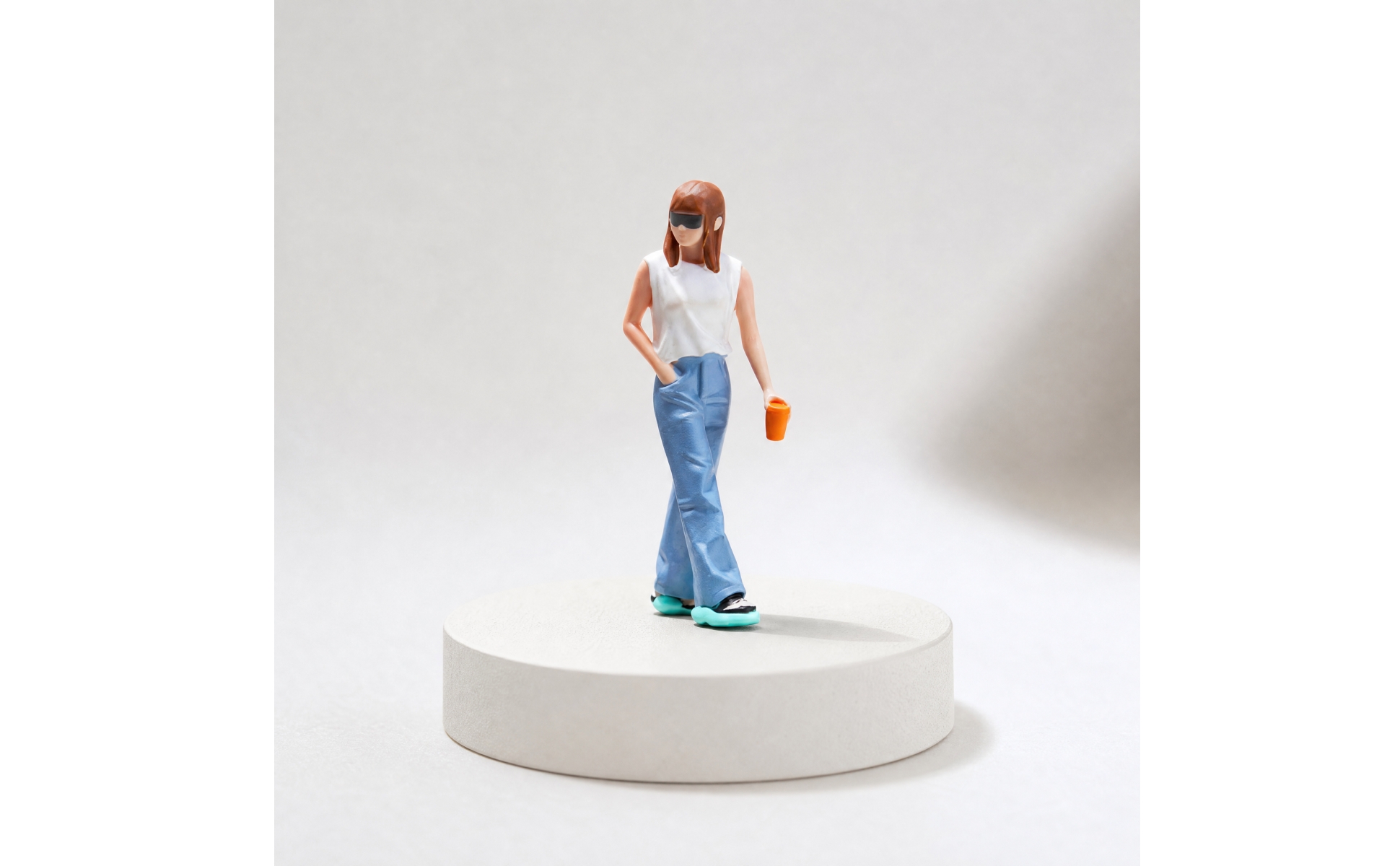 1/64 Scale Resin Miniature Figurines Semi-Handmade for Dioramas