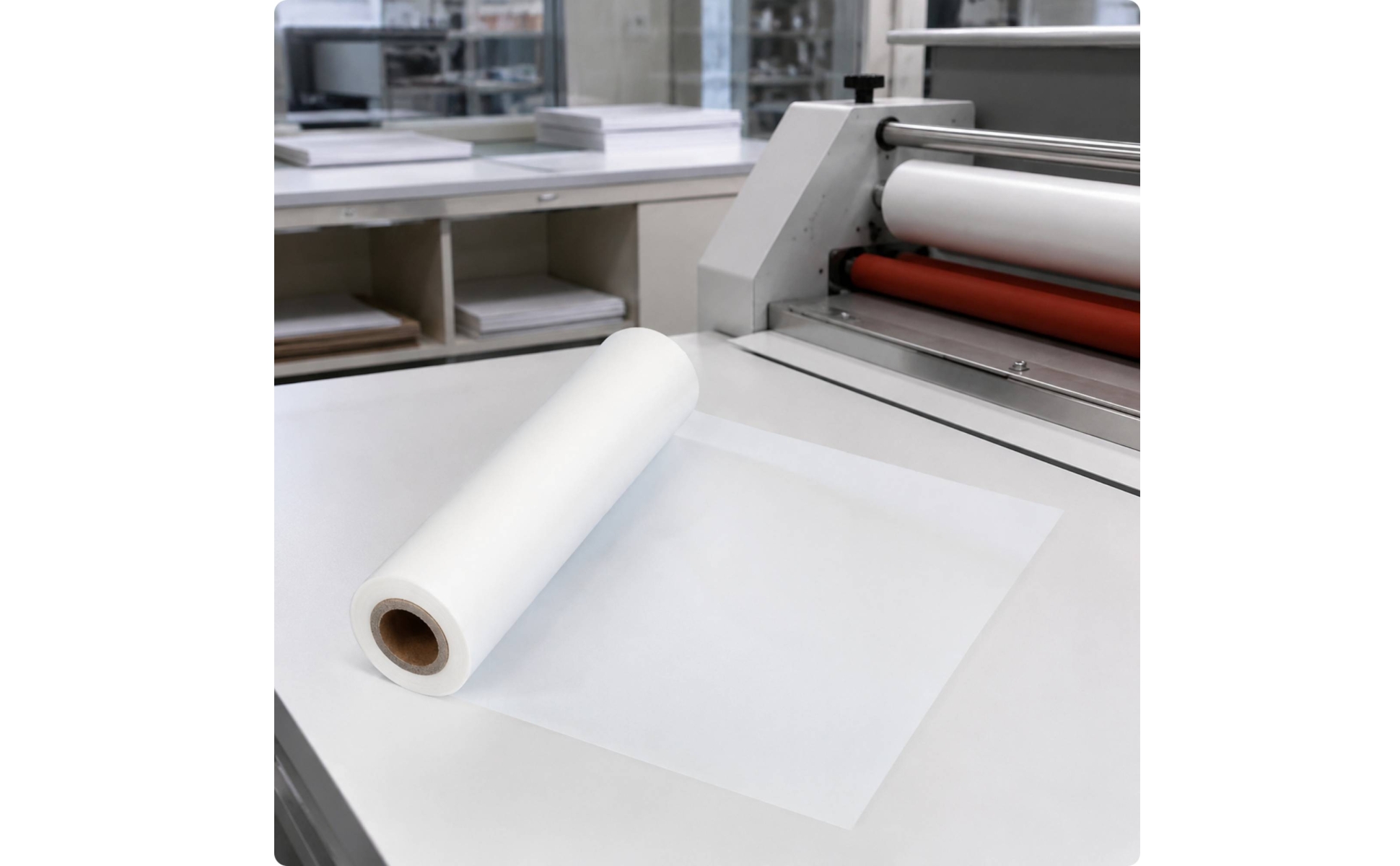Biaxially-Oriented Polypropylene Pre-Coated Thermal Laminating Film 22 Cm Wide