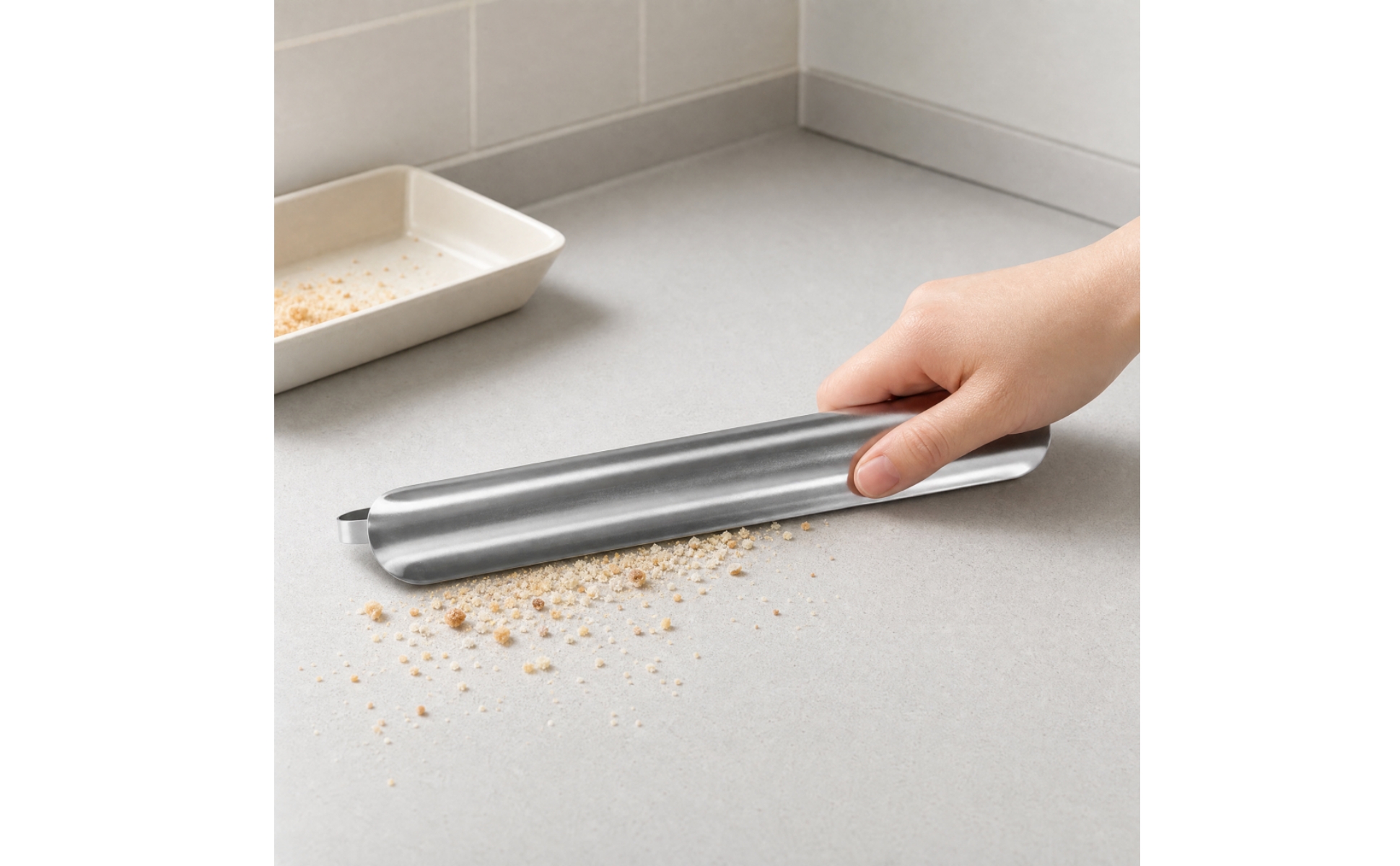 3 Pieces Stainless Steel Bread-Crumb Lightweight for Baking Prep, Bakers