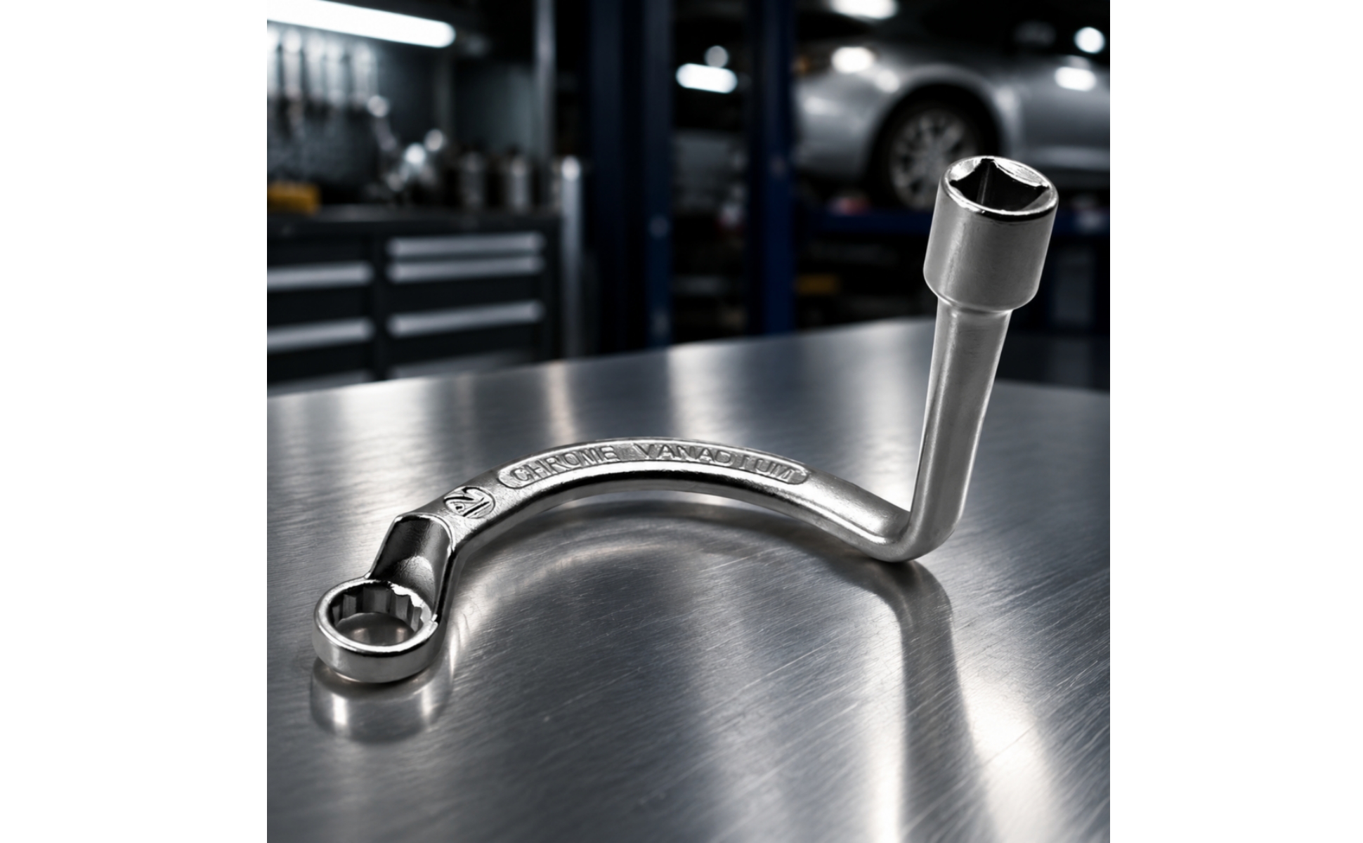Turbocharger Wrench Chrome-Vanadium Finish for Workshop, Automotive Technicians