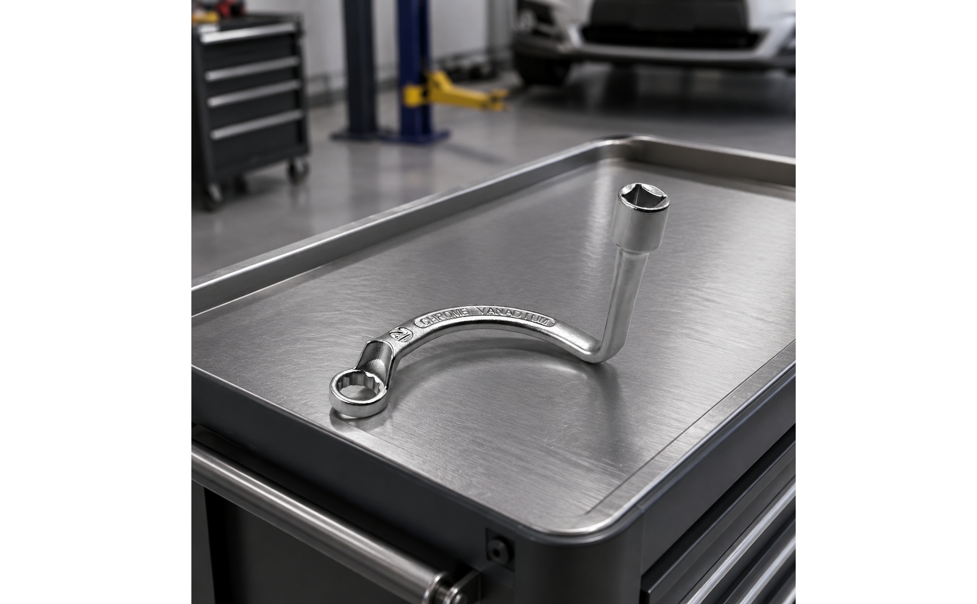 Turbocharger Wrench Chrome-Vanadium Finish for Workshop, Automotive Technicians