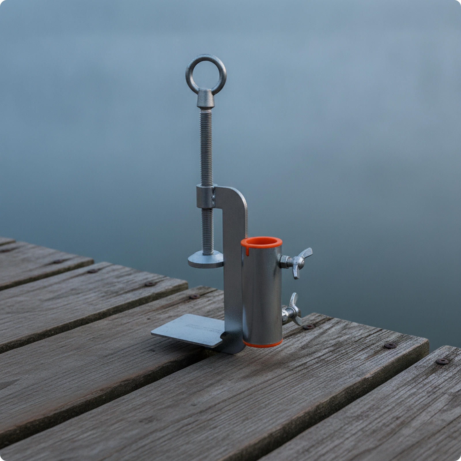 Fishing Umbrella Holder Long-Lasting Stainless Steel Umbrella Clamp Easy To
