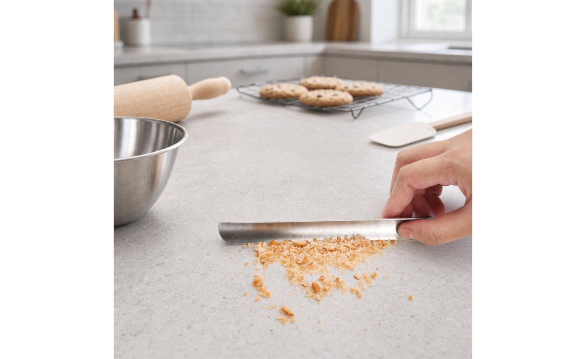 3 Pieces Stainless Steel Bread-Crumb Lightweight for Baking Prep, Bakers