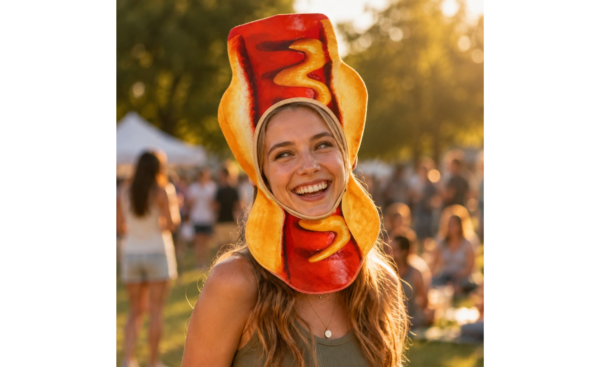 Hot Dog Hat Lightweight Hot Dog Novelty Hat for All Genders for Halloween